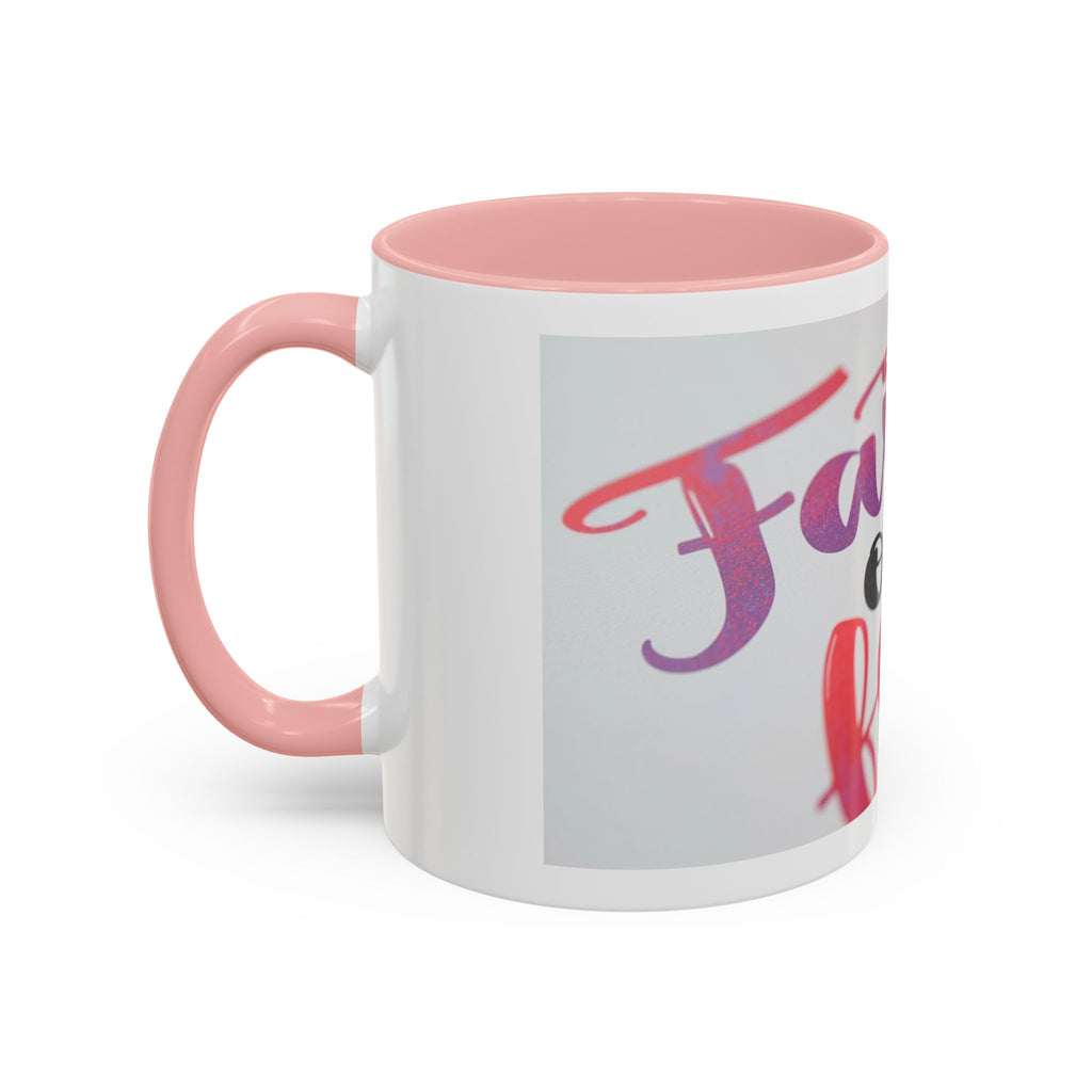Faith Over Fear Accent Coffee Mug — Inspirational Christian Gift (11/15 oz)