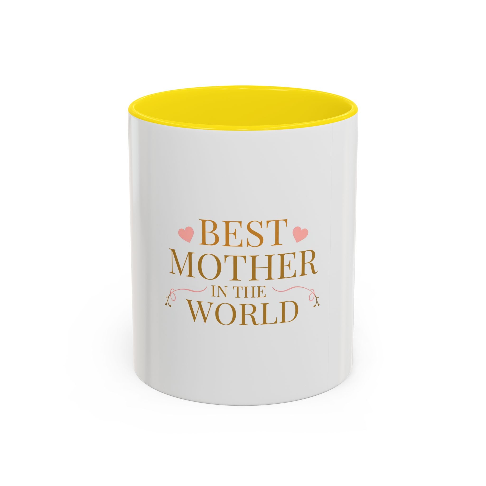 Best Mother in the World Accent Coffee Mug – Mother's Day Gift