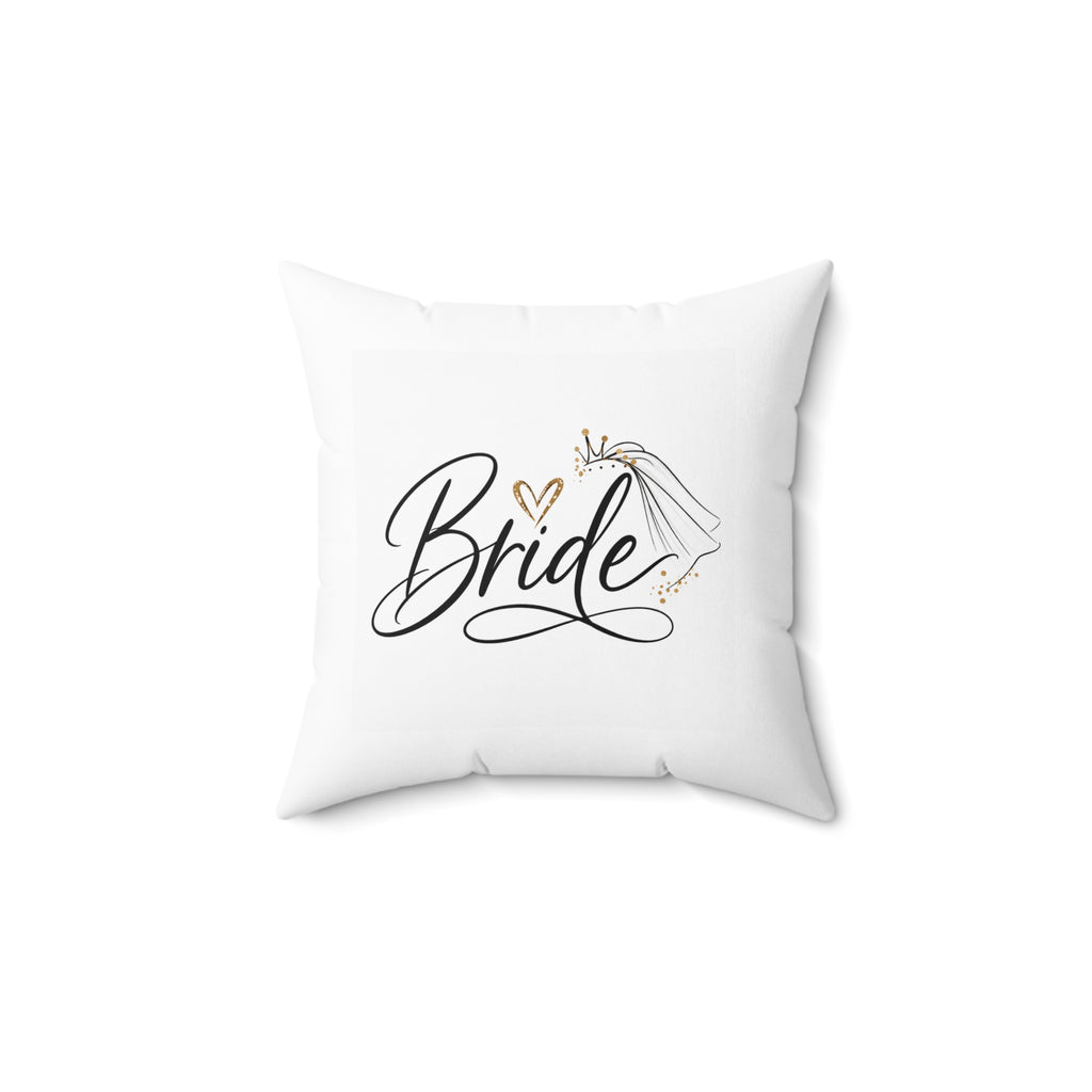 Minimal Script Initials Decorative Throw Pillow