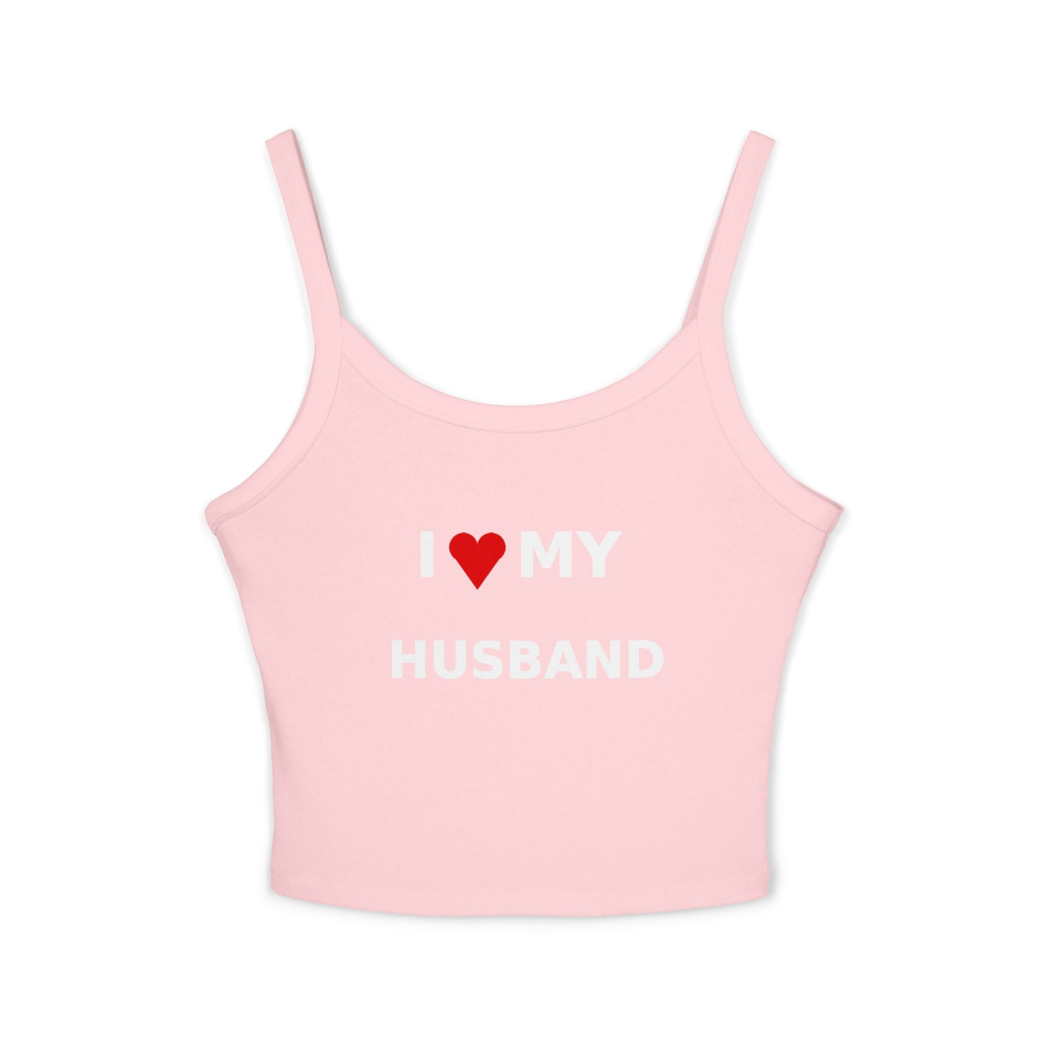 I  My Husband tank top | Women's Spaghetti Strap Tank