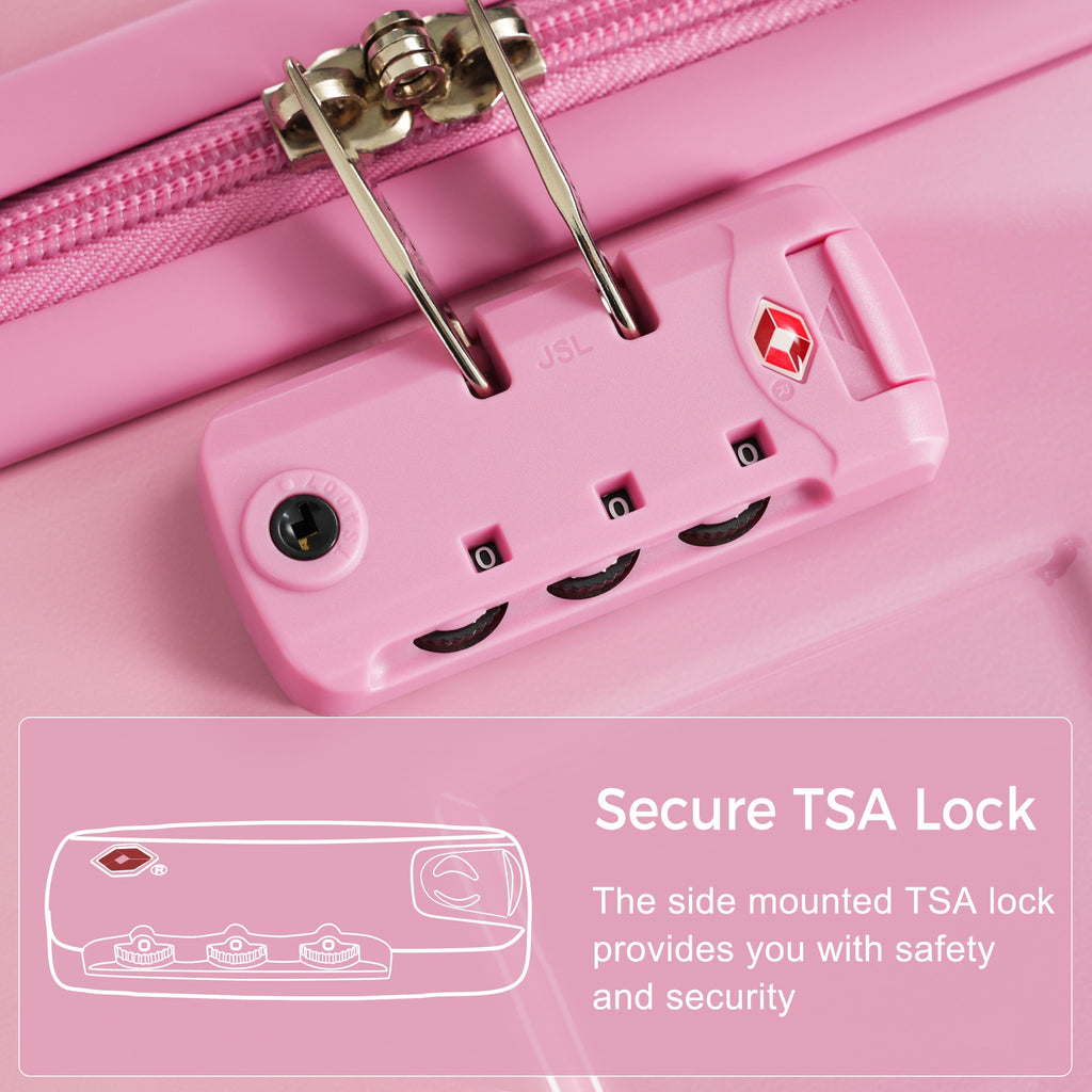 Luggage Sets New Model ABS Hardshell 3pcs Clearance Luggage Hardside Lightweight Durable Suitcase Sets Spinner Wheels Suitcase With TSA Lock 20 24 28