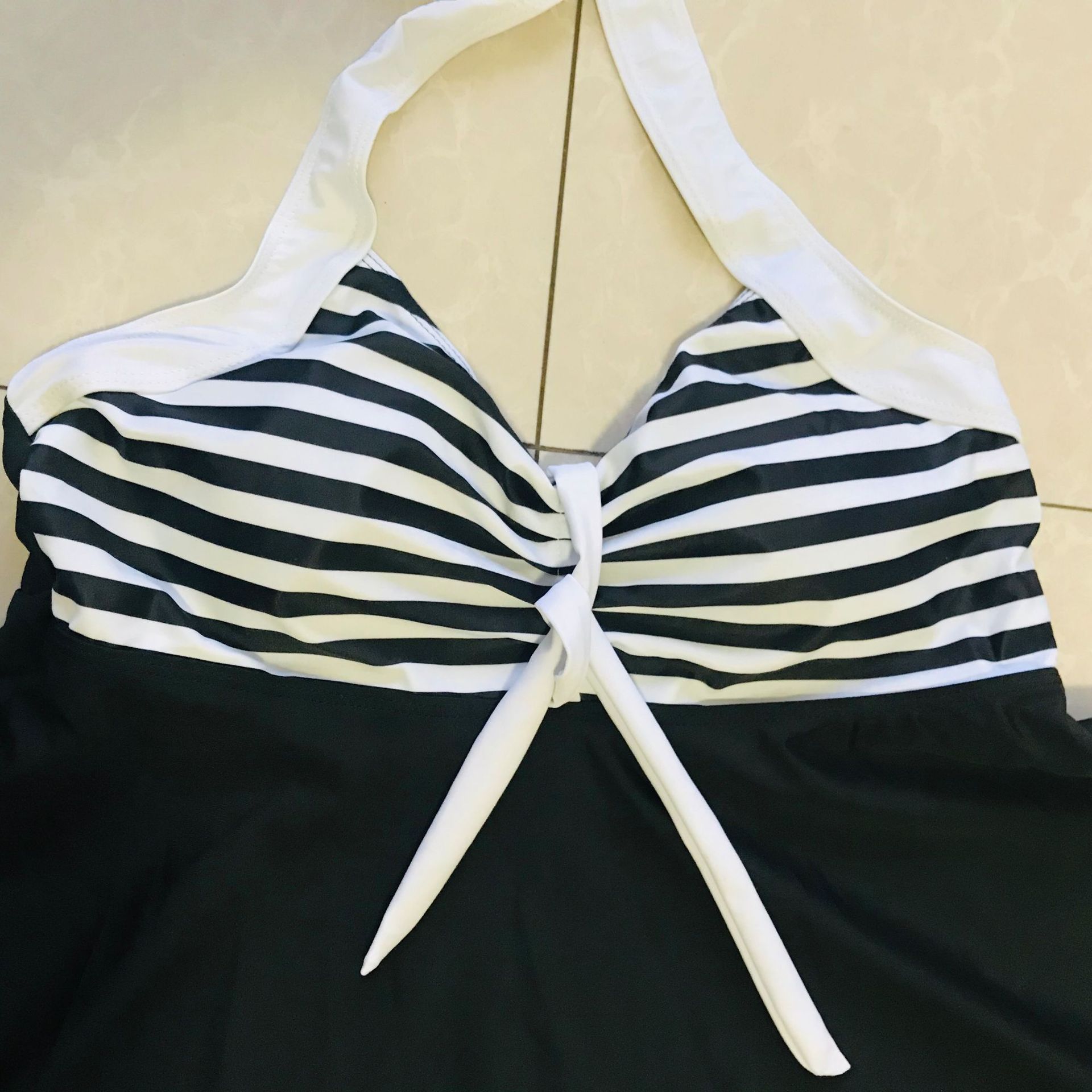 One-piece Swimsuit Navy Brief Skirt Swimsuit
