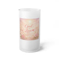 Faith Over Fear Frosted Glass Beer Mug | Inspirational Typography