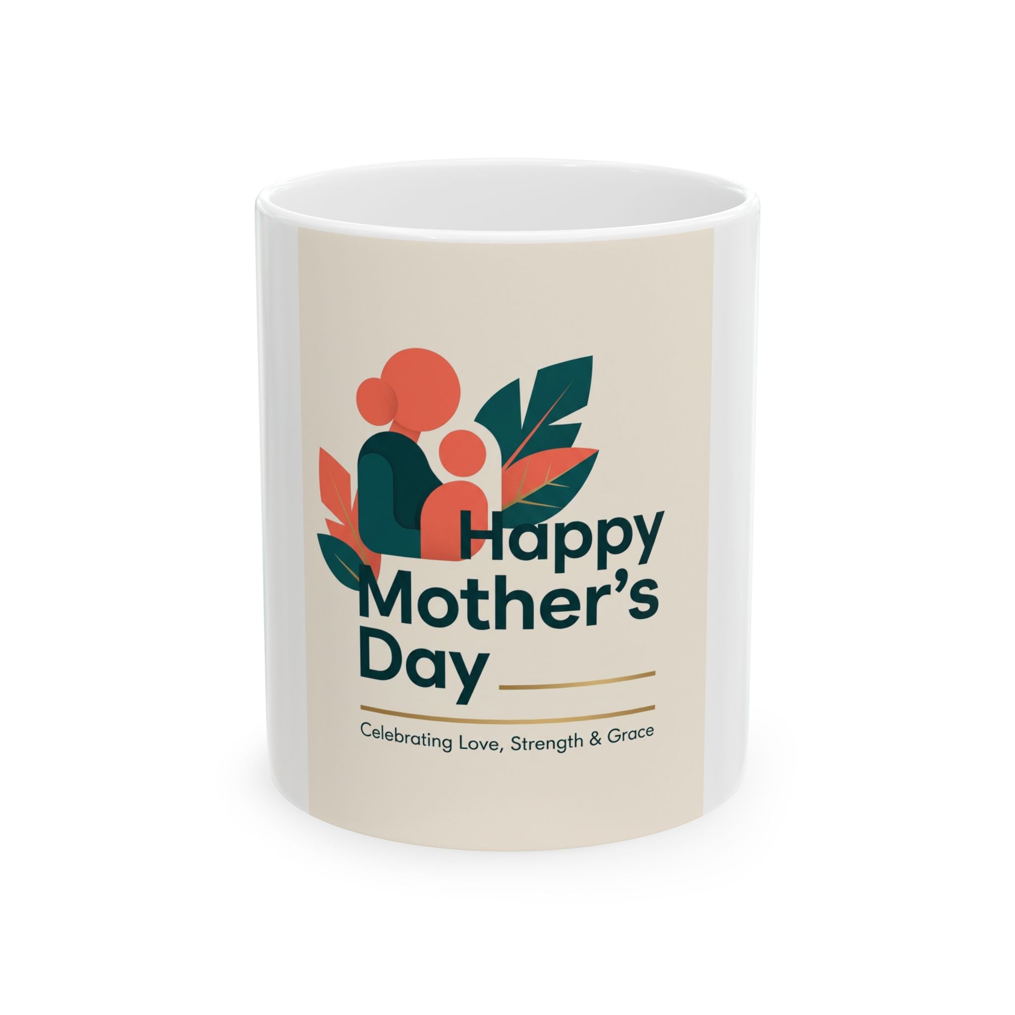 Mother’s Day Ceramic Mug — "Happy Mother’s Day" Floral Coffee Cup (11oz/15oz)