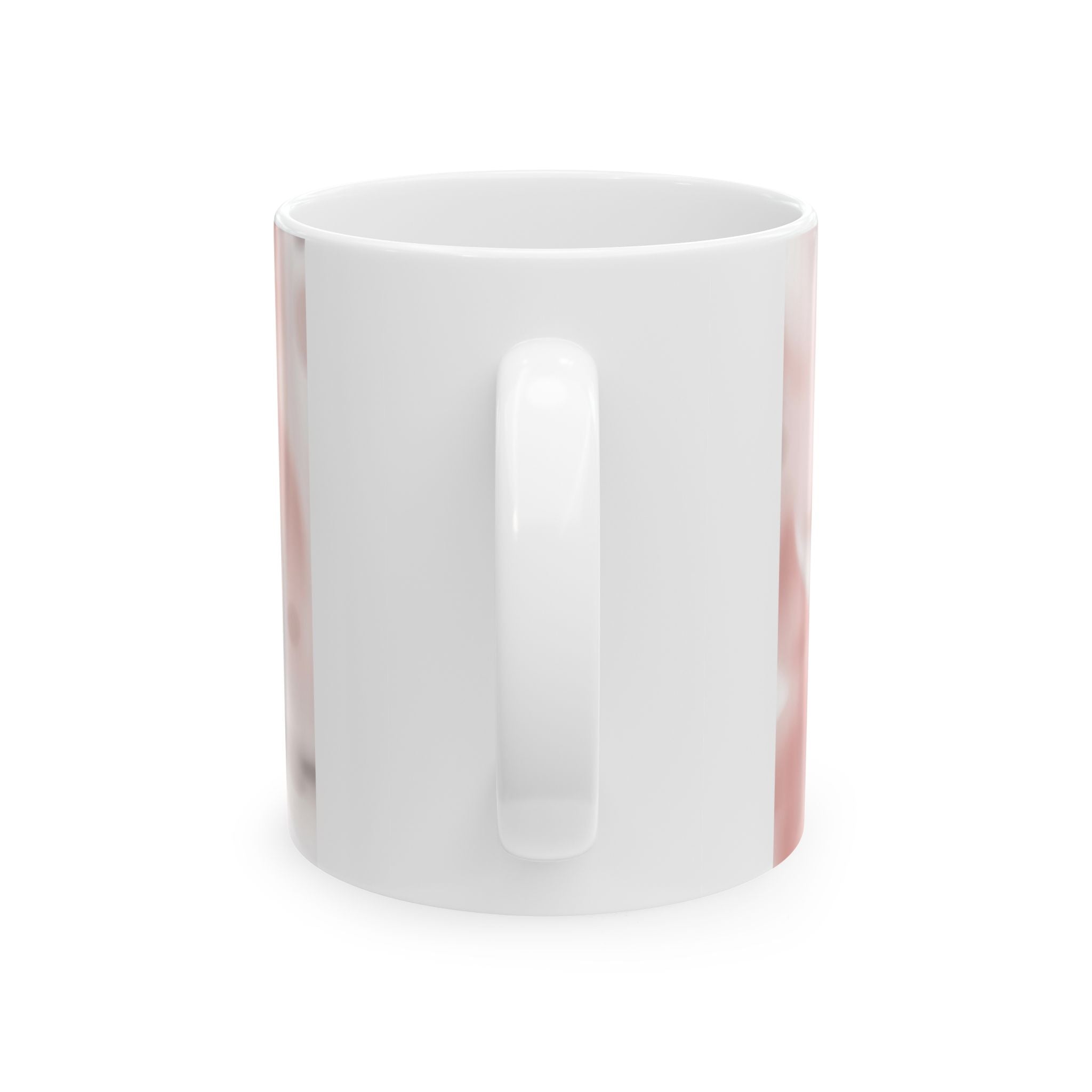 Happy Mother's Day Ceramic Mug — Pink Script Floral Accent (11oz, 15oz)