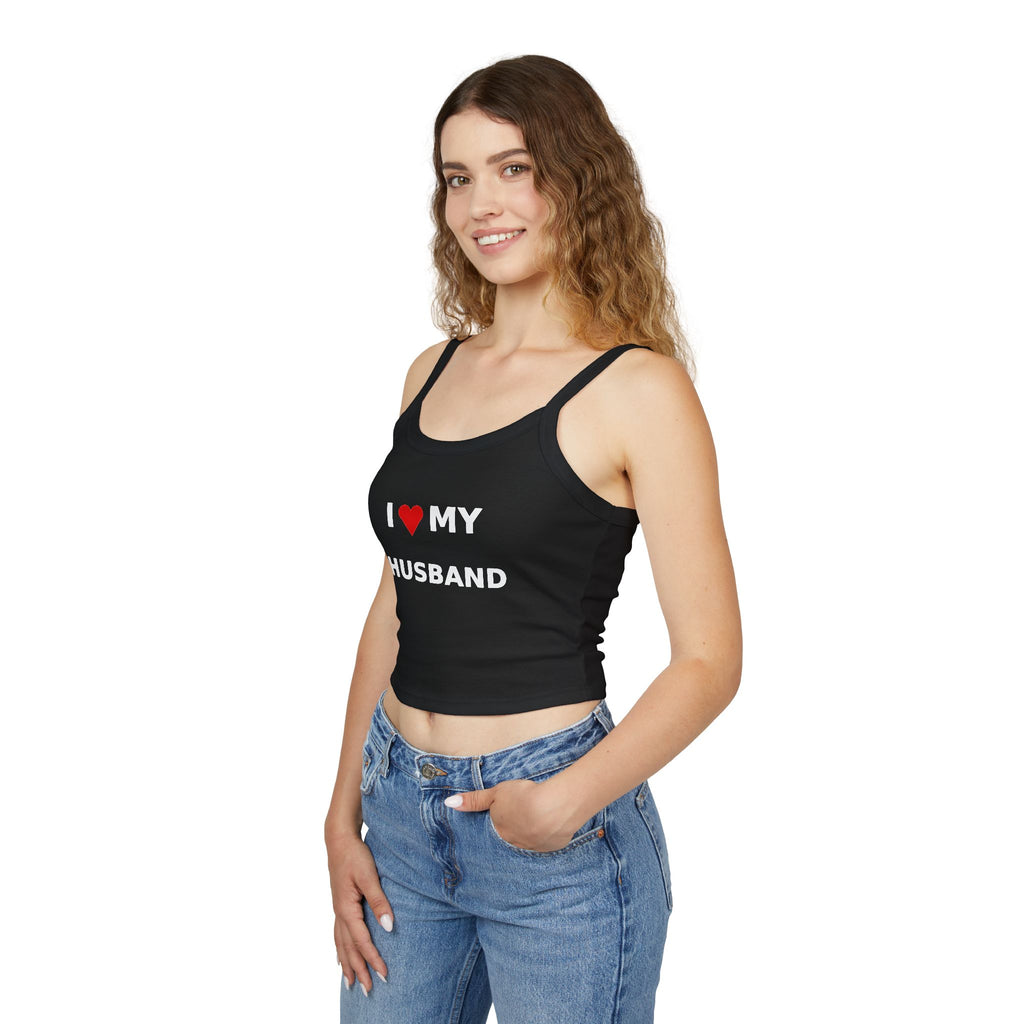I  My Husband tank top | Women's Spaghetti Strap Tank