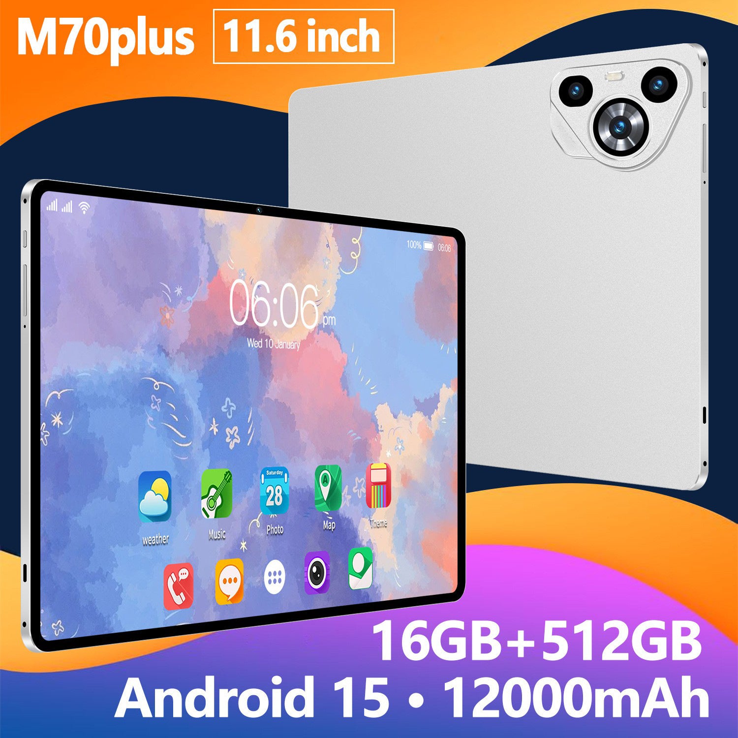 10 inch Tablet M70PLUS Android 15 – LovieStylesArt