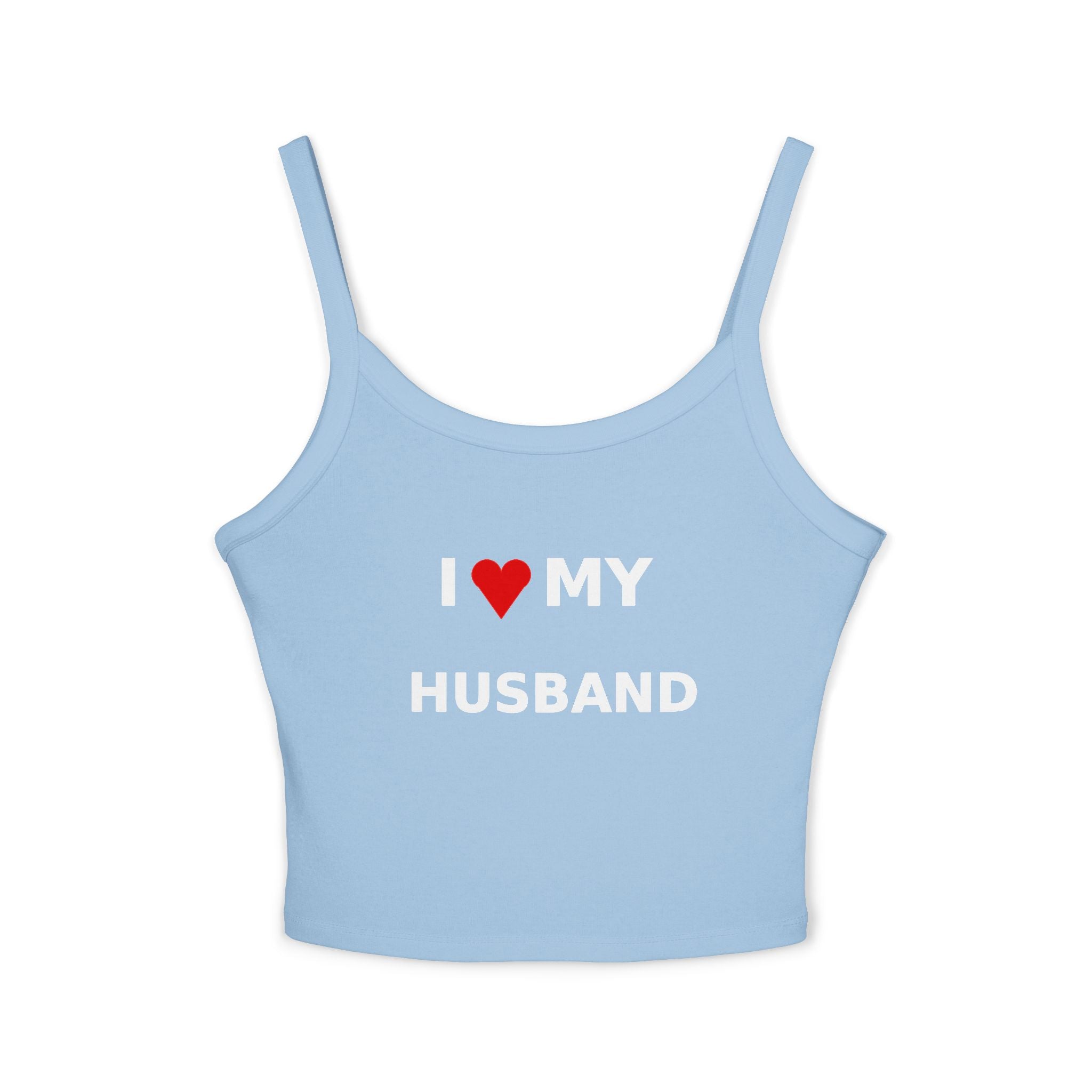 I  My Husband tank top | Women's Spaghetti Strap Tank