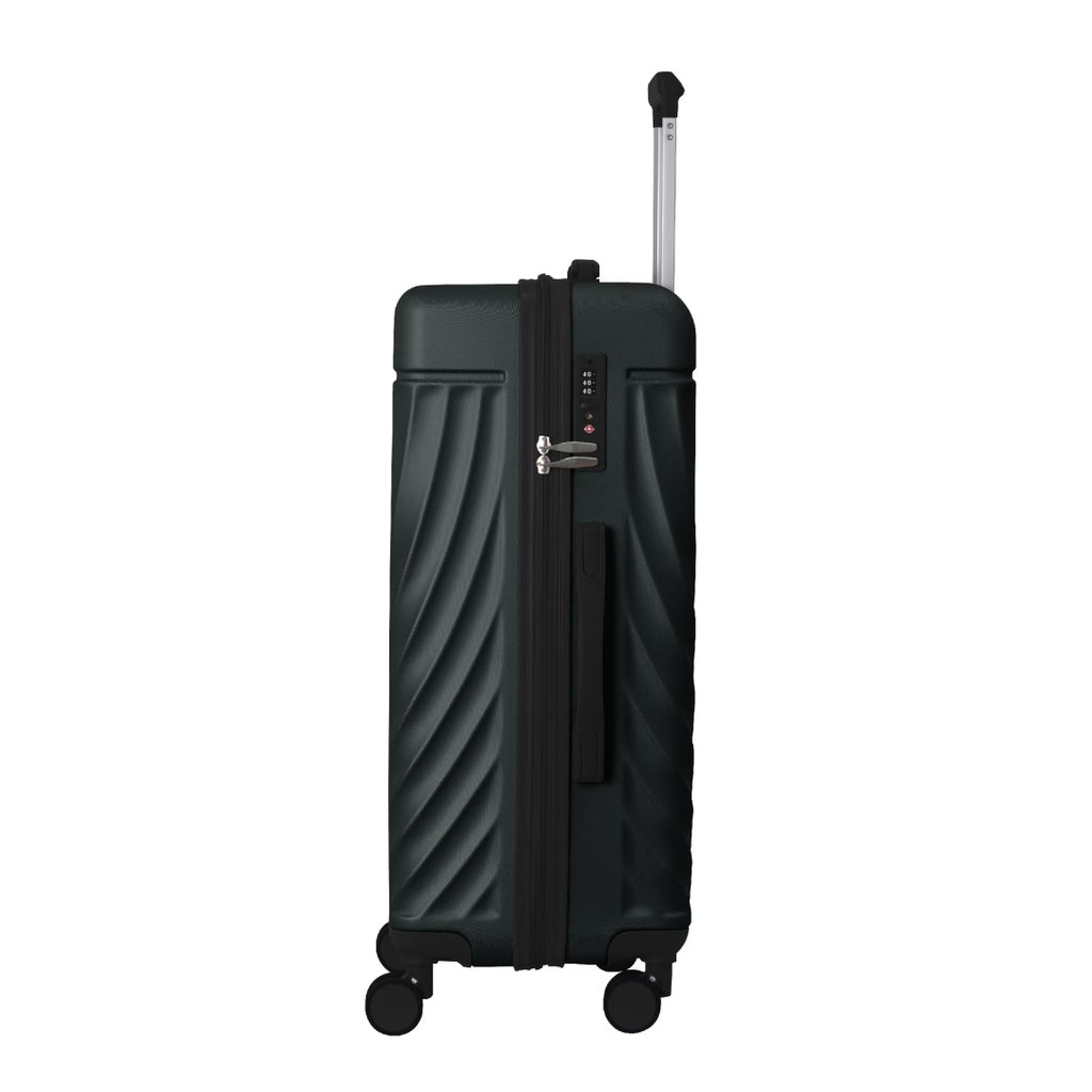 Luggage Sets ABS Hardshell 3pcs Luggage, Lightweight Durable Suitcase Sets Spinner Wheels Suitcase With TSA Lock 20''24''28'' Available Dark Green