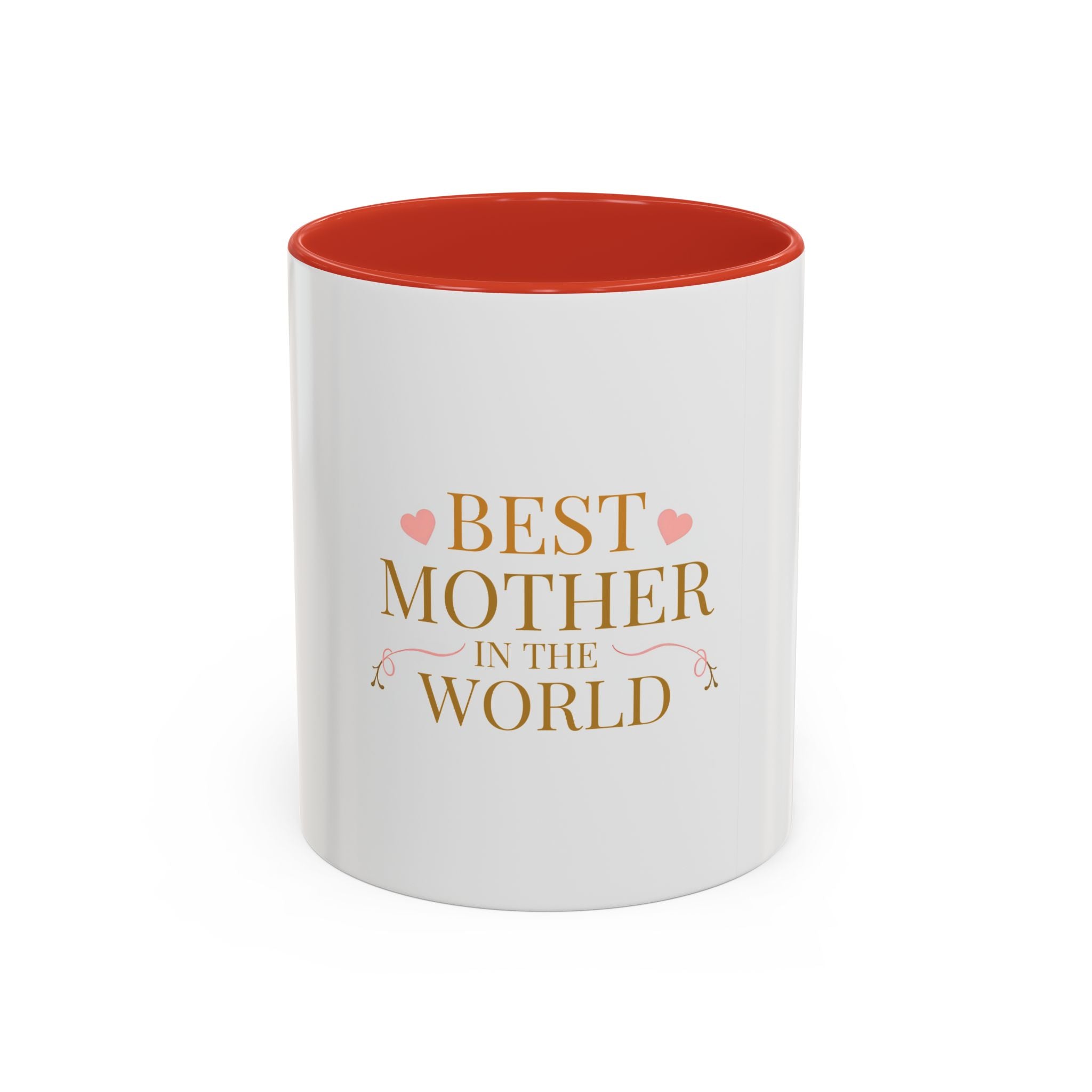 Best Mother in the World Accent Coffee Mug – Mother's Day Gift