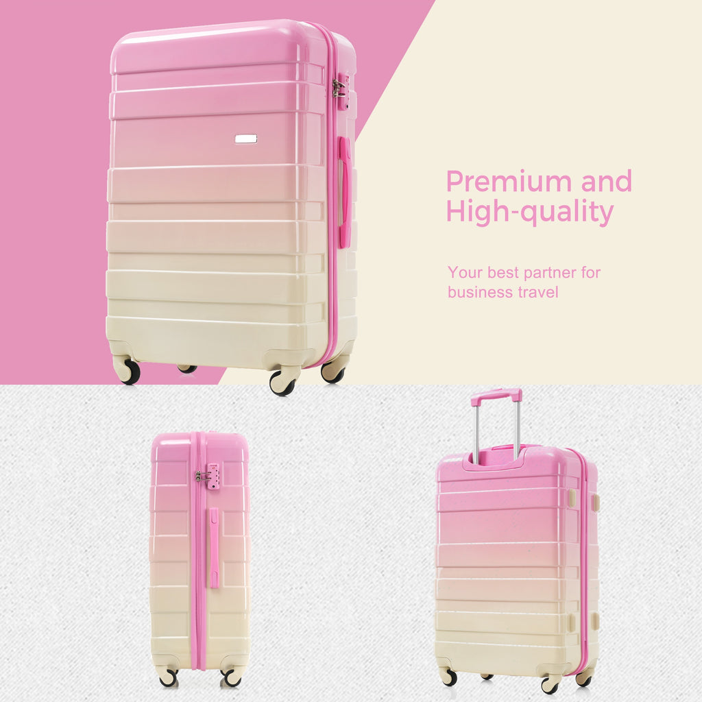 Luggage Sets New Model ABS Hardshell 3pcs Clearance Luggage Hardside Lightweight Durable Suitcase Sets Spinner Wheels Suitcase With TSA Lock 20 24 28