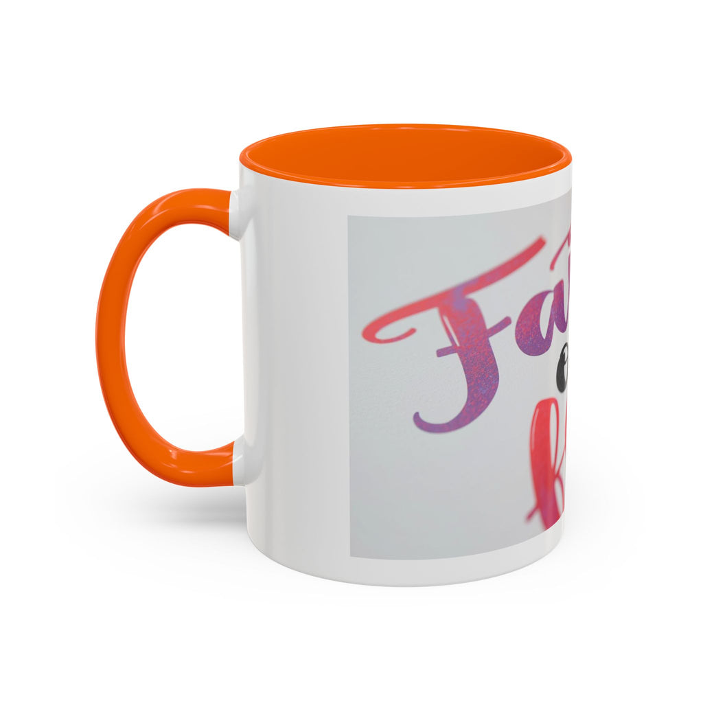 Faith Over Fear Accent Coffee Mug — Inspirational Christian Gift (11/15 oz)