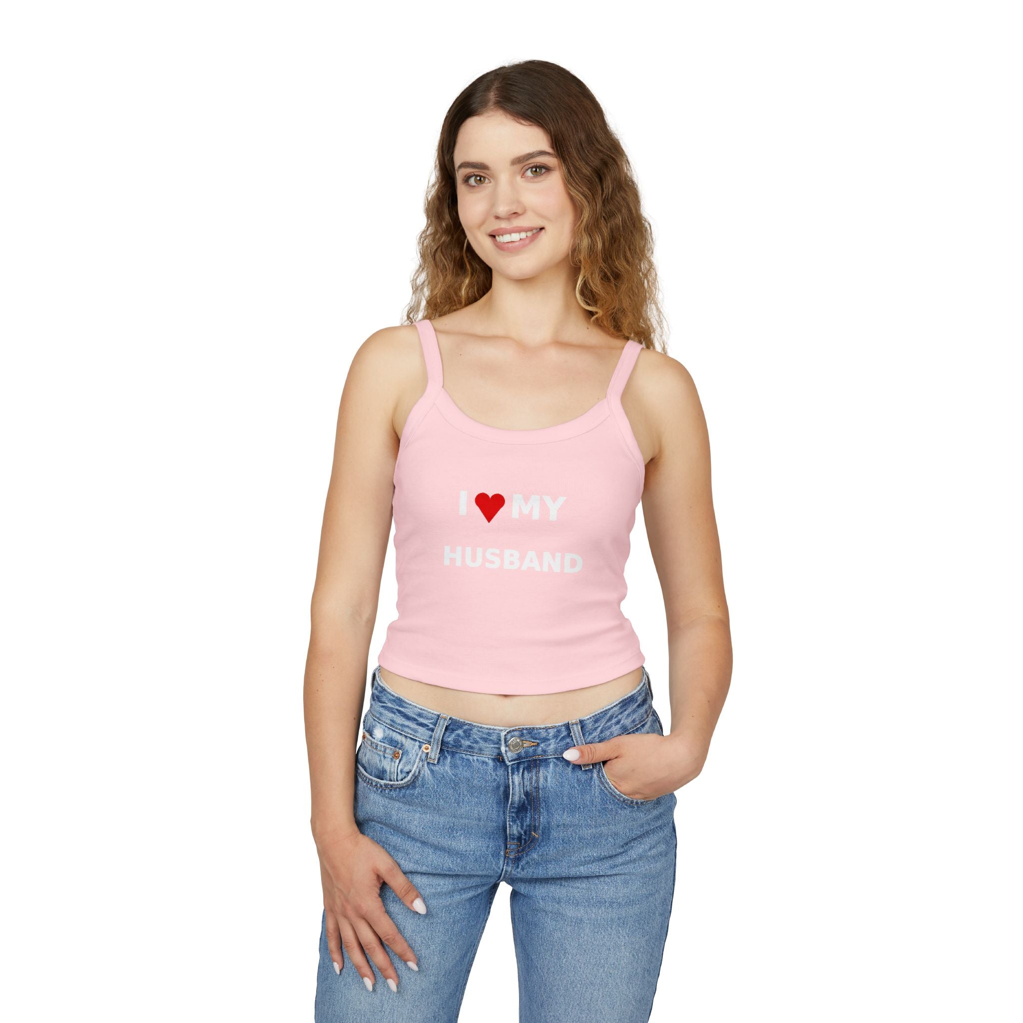 I  My Husband tank top | Women's Spaghetti Strap Tank