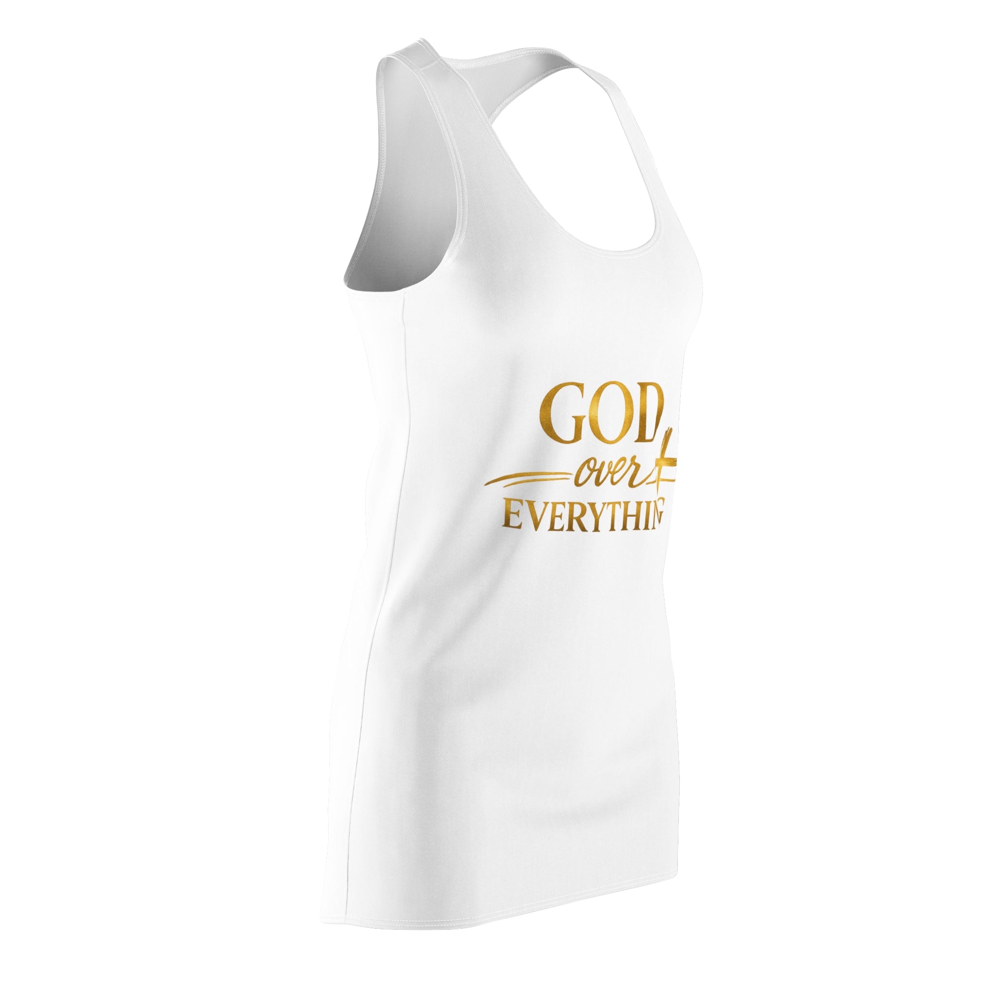 God Over Everything Racerback Dress — Christian Faith Inspirational Women's Dress