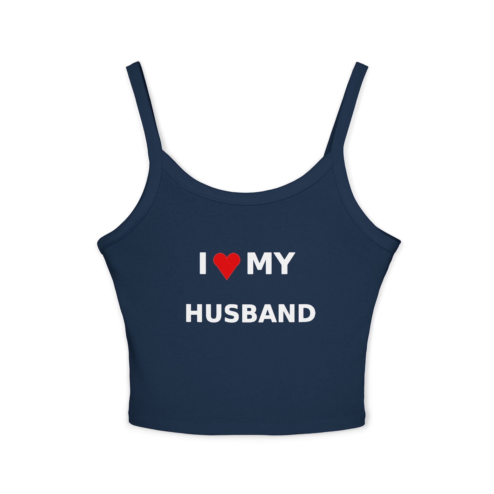 I  My Husband tank top | Women's Spaghetti Strap Tank