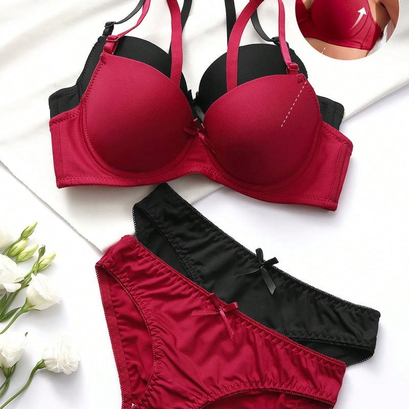 Sexy Lingerie Set, Detachable Shoulder Support And Anti-sagging Bra For Young Women.