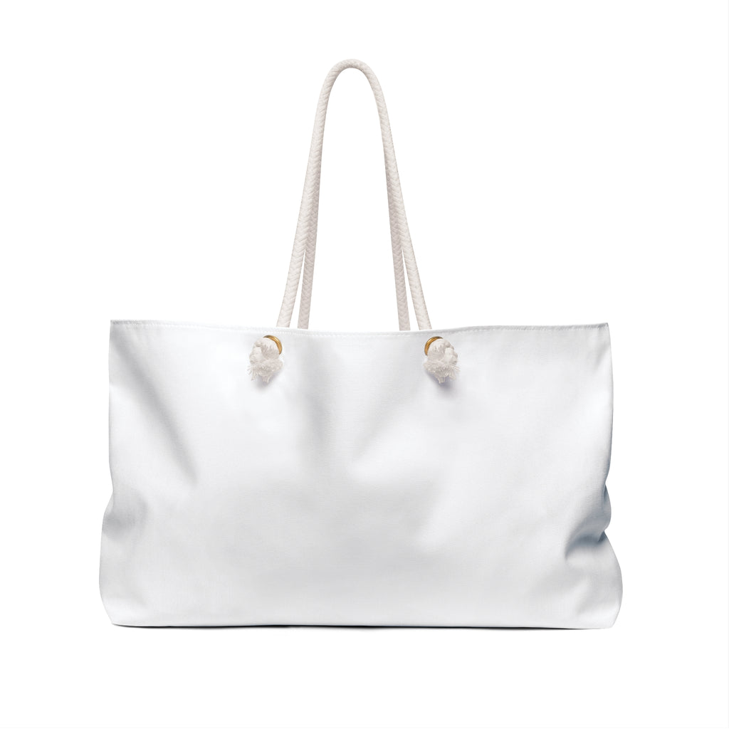 Blush Floral Bouquet Weekender Bag | Large Canvas Travel Tote