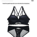 Sexy Leopard-print Padded Bra For Women With A Small Bust