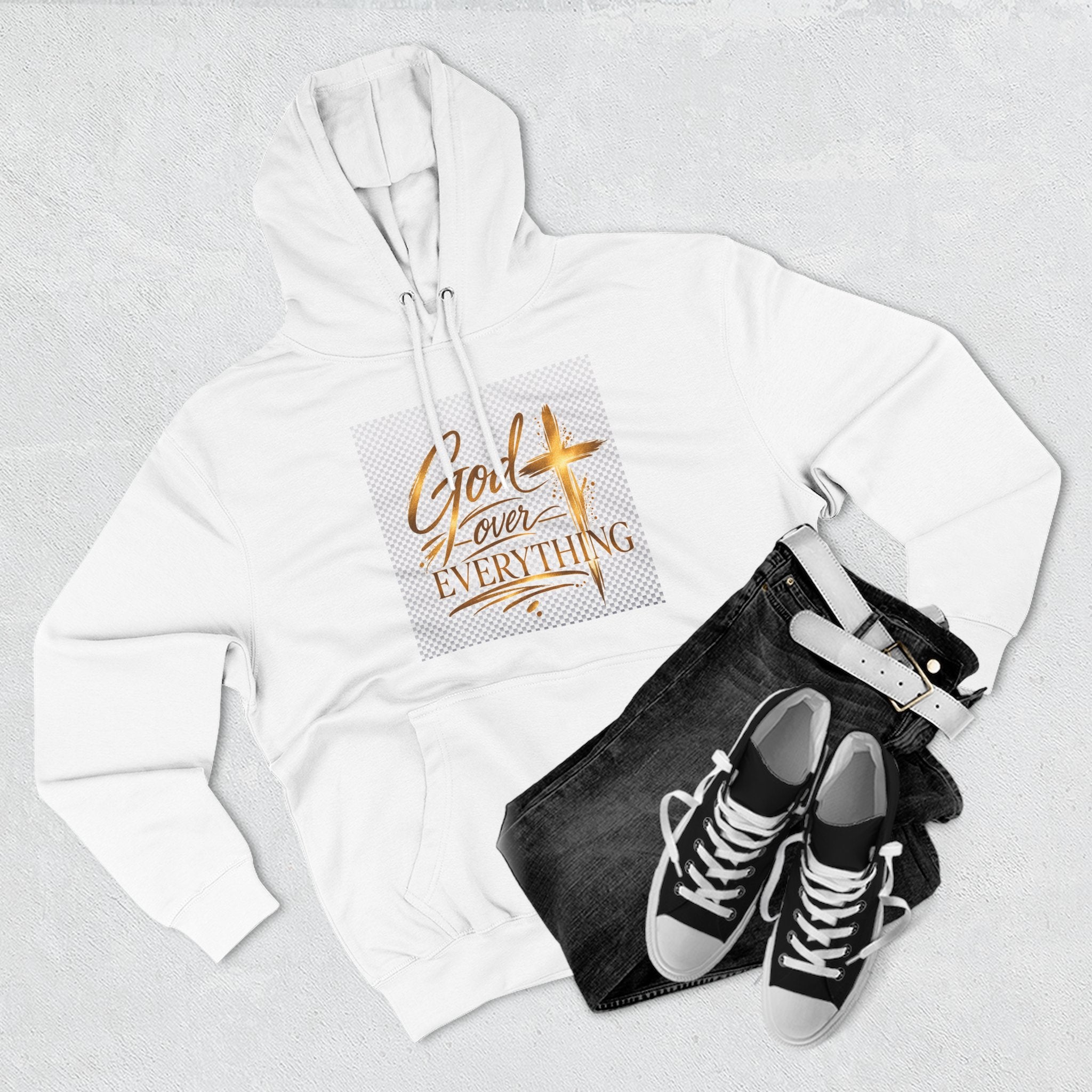 God Over Everything Hoodie — Christian Faith Inspirational Pullover