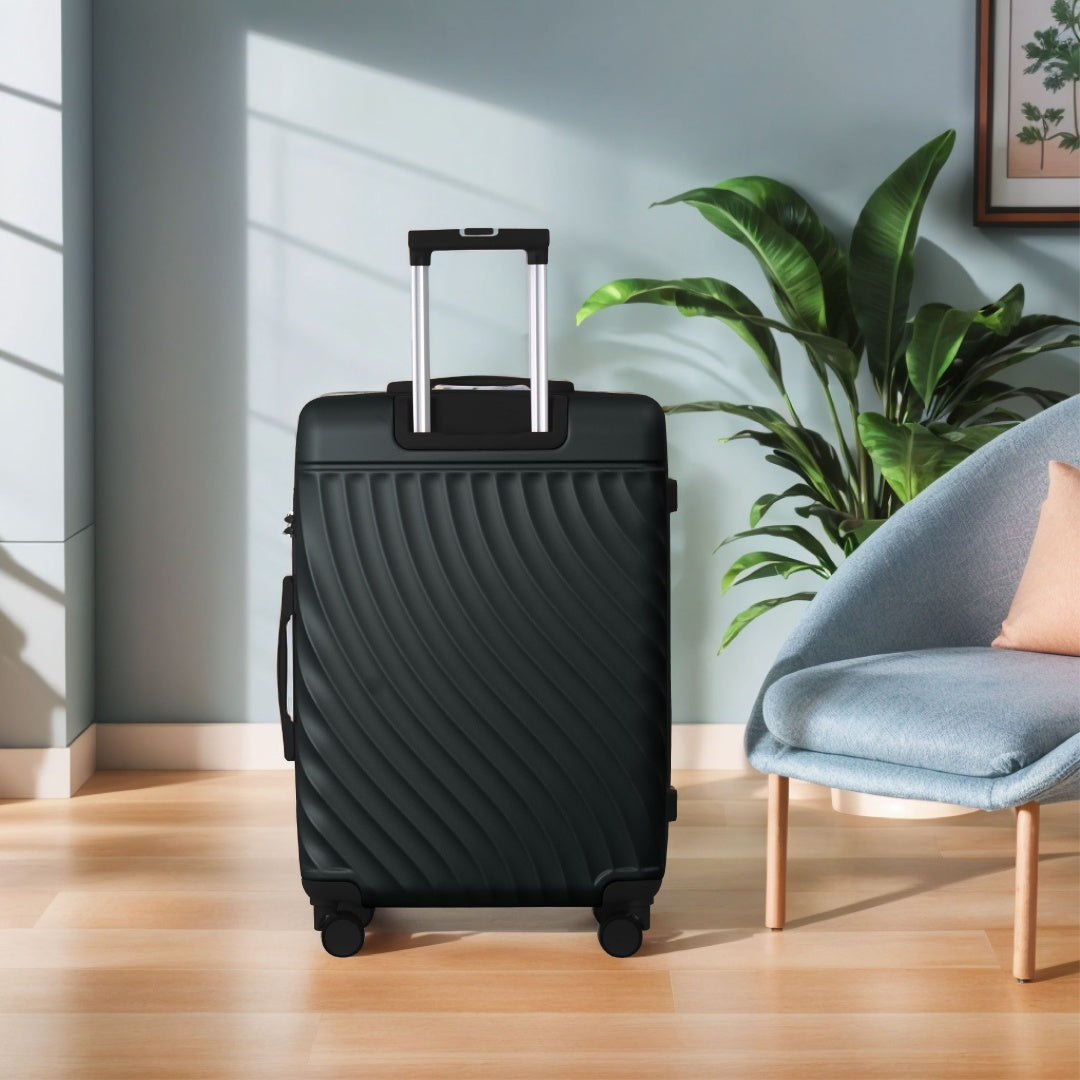 Luggage Sets ABS Hardshell 3pcs Luggage, Lightweight Durable Suitcase Sets Spinner Wheels Suitcase With TSA Lock 20''24''28'' Available Dark Green