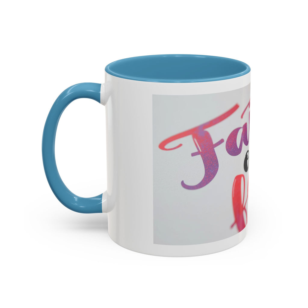 Faith Over Fear Accent Coffee Mug — Inspirational Christian Gift (11/15 oz)