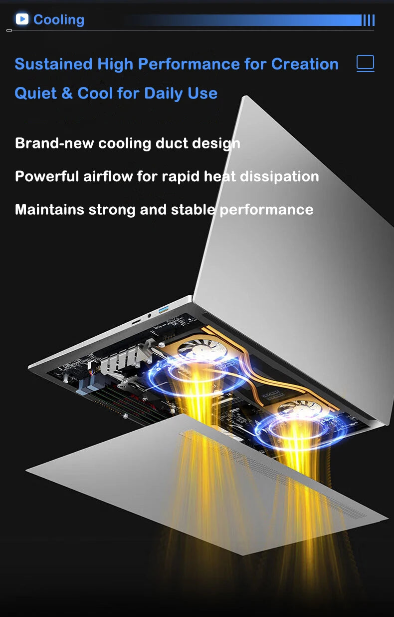 New 15.6" Laptop Intel Core i7-8650U 32GB 2TB Gaming PC Ultra Slim Office Study Computer PC Windows 11 Pro  1920*1080 HD