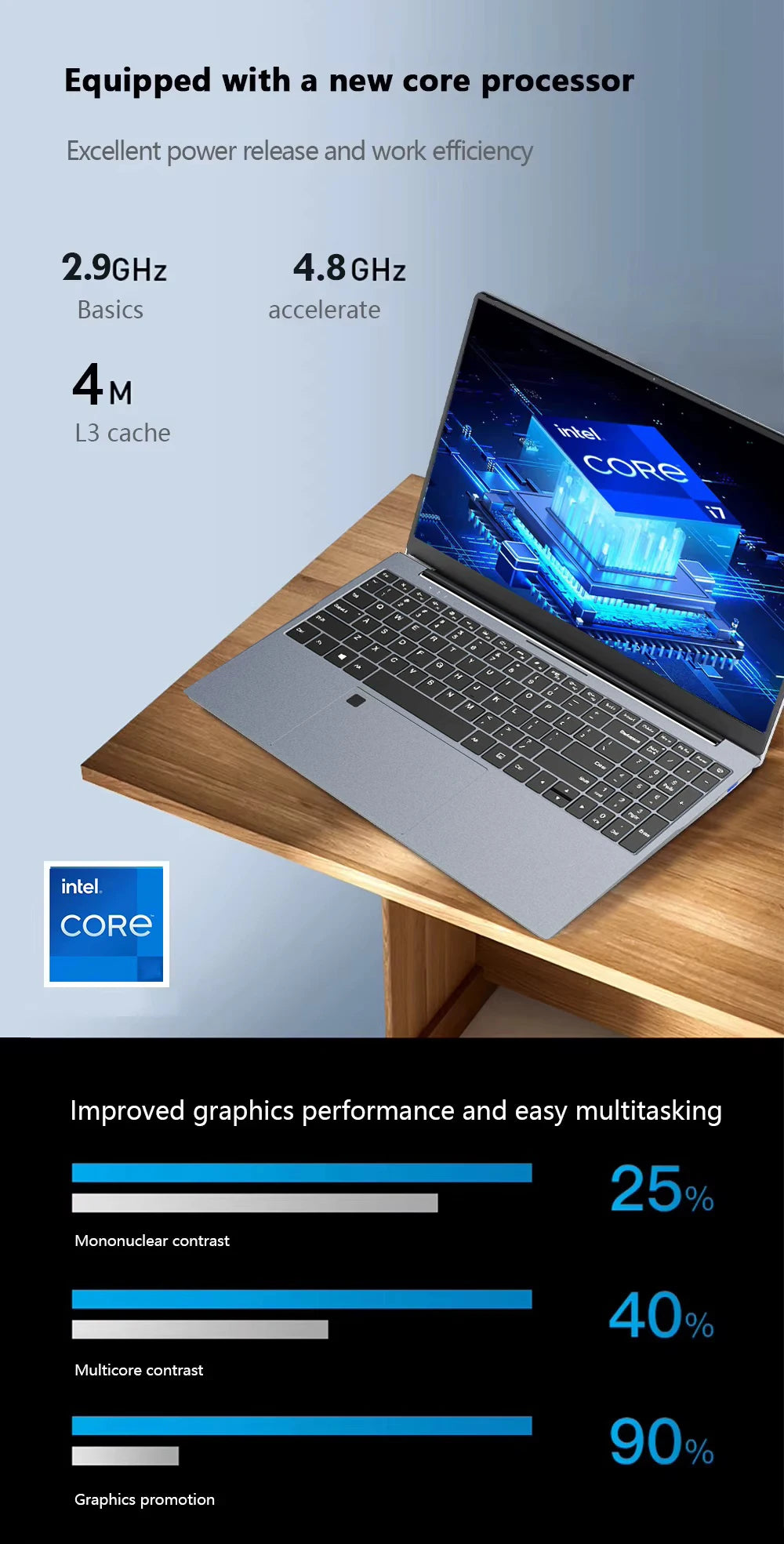 Windows 11 15.6" Ultra Slim Portable Laptop intel Core  i9-9900U 16GB RAM 1TB 2TB SSD Fingerprint Office Gaming Laptop PC