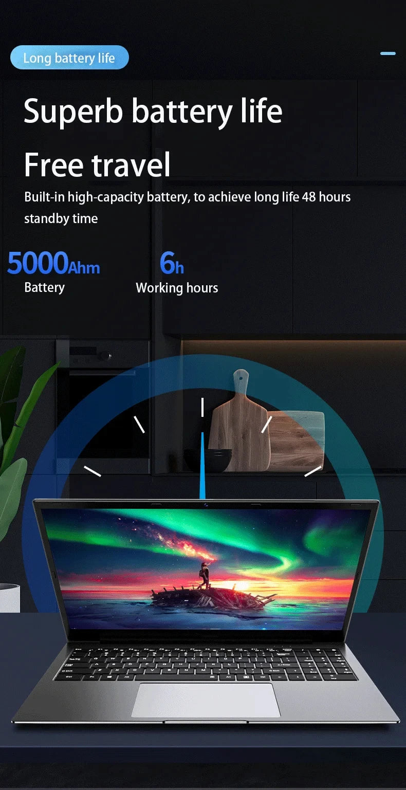 New 15.6" Gaming Laptop 11th Gen Intel i7 NVIDIA MX450 2G 16GB RAM 512GB SSD Fingerprint Unlock 1.8kg Ultra Slim Office Notebook