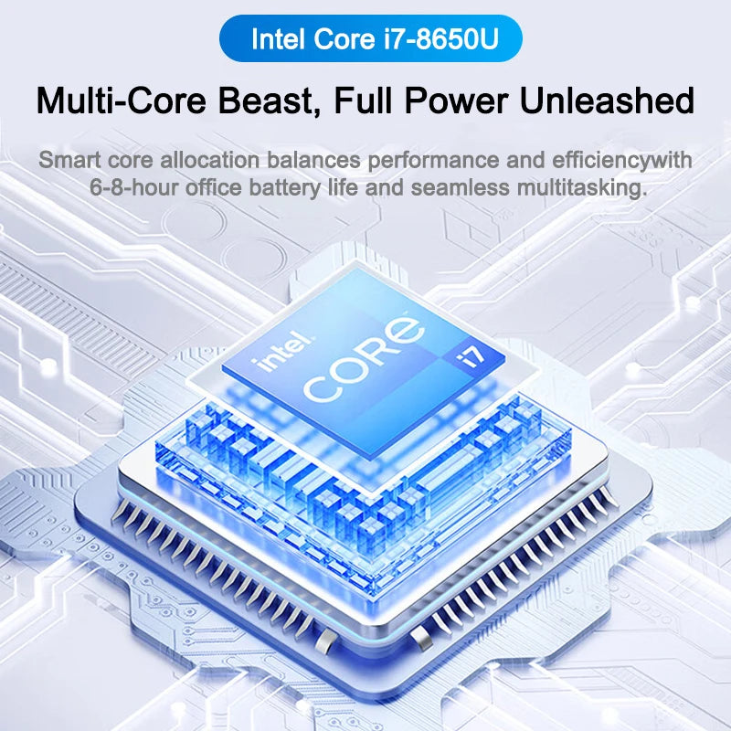 LENO Ultra Slim 15.6" Laptop 32GB 2TB Windows 11 Intel Core i9-9880 Gaming Office Portable Business Student Notebook Computer