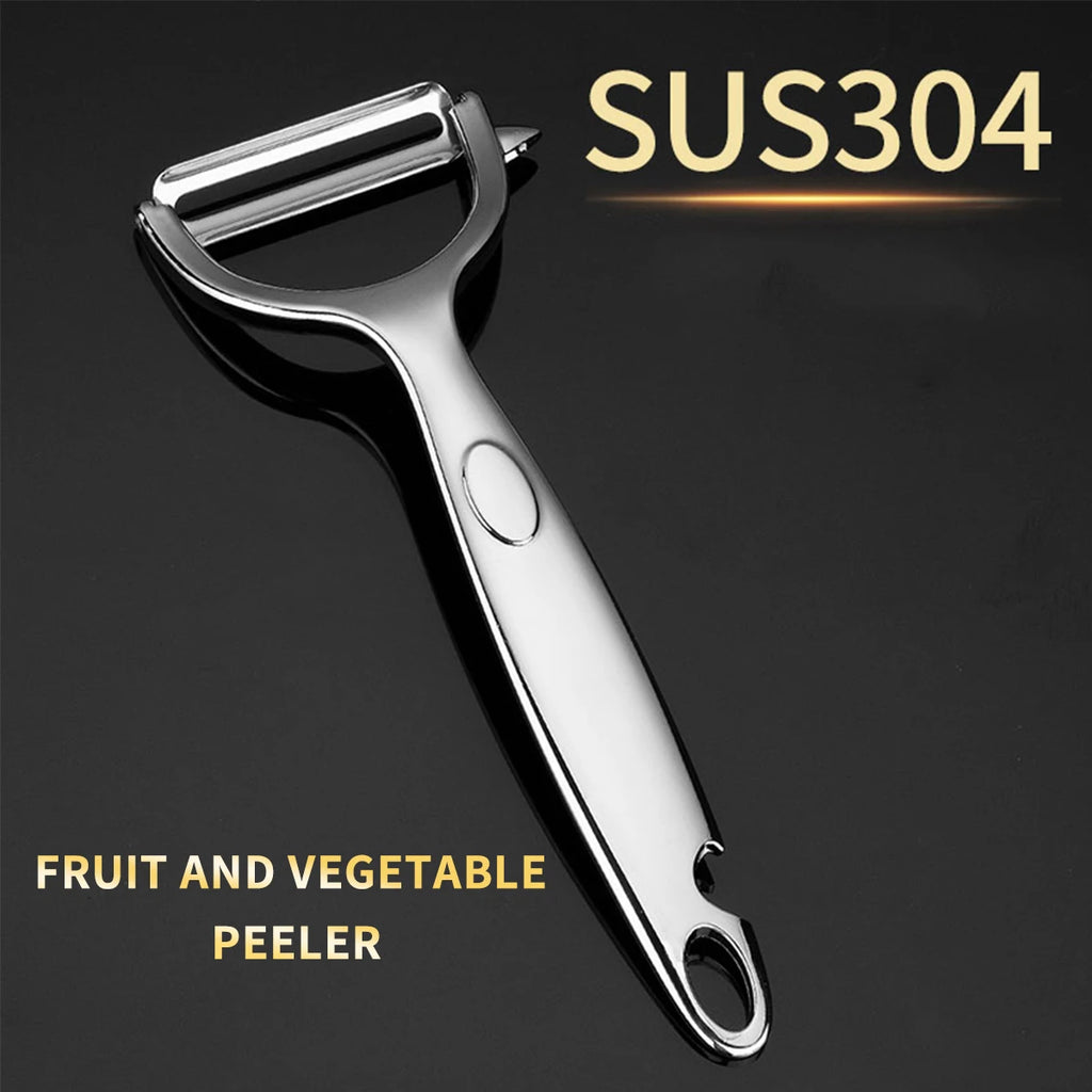 Professional Stainless Steel Peeler | Ultra-Sharp Blade for Vegetables/Potatoes/Carrots, Ergonomic Non-Slip Kitchen Tool