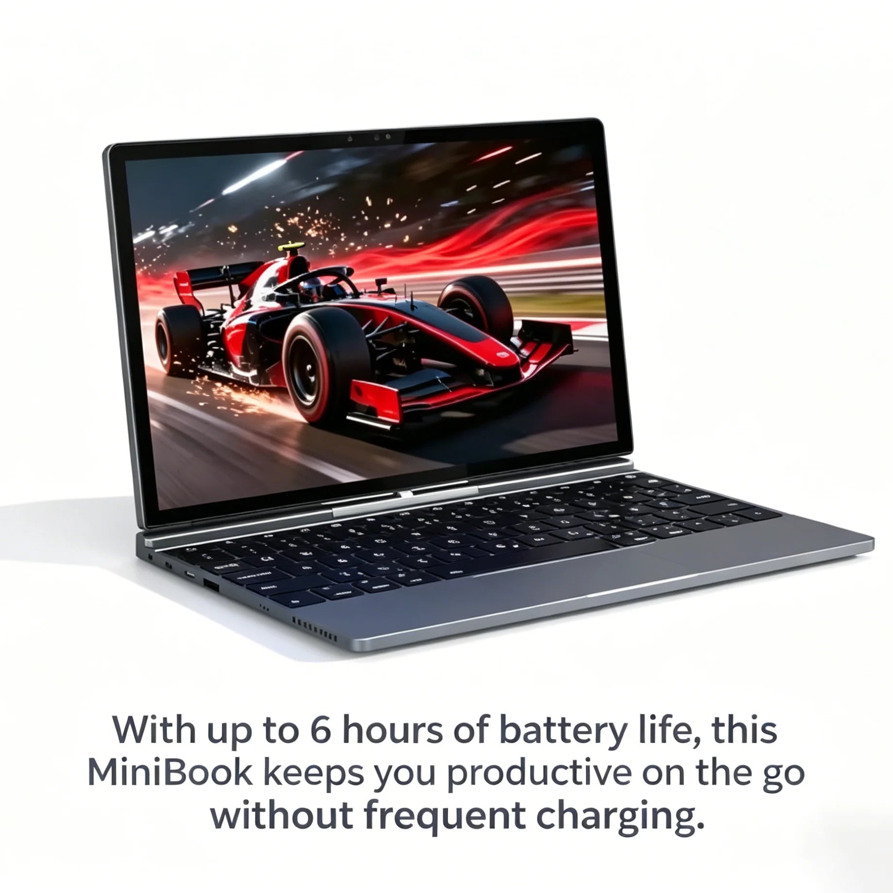 12Inch 2in1 Touch Laptop Win11 Ultra Slim Portable N100 16GB 512GB SSD Fast Charge WiFi BT Student Business Office Mini Notebook