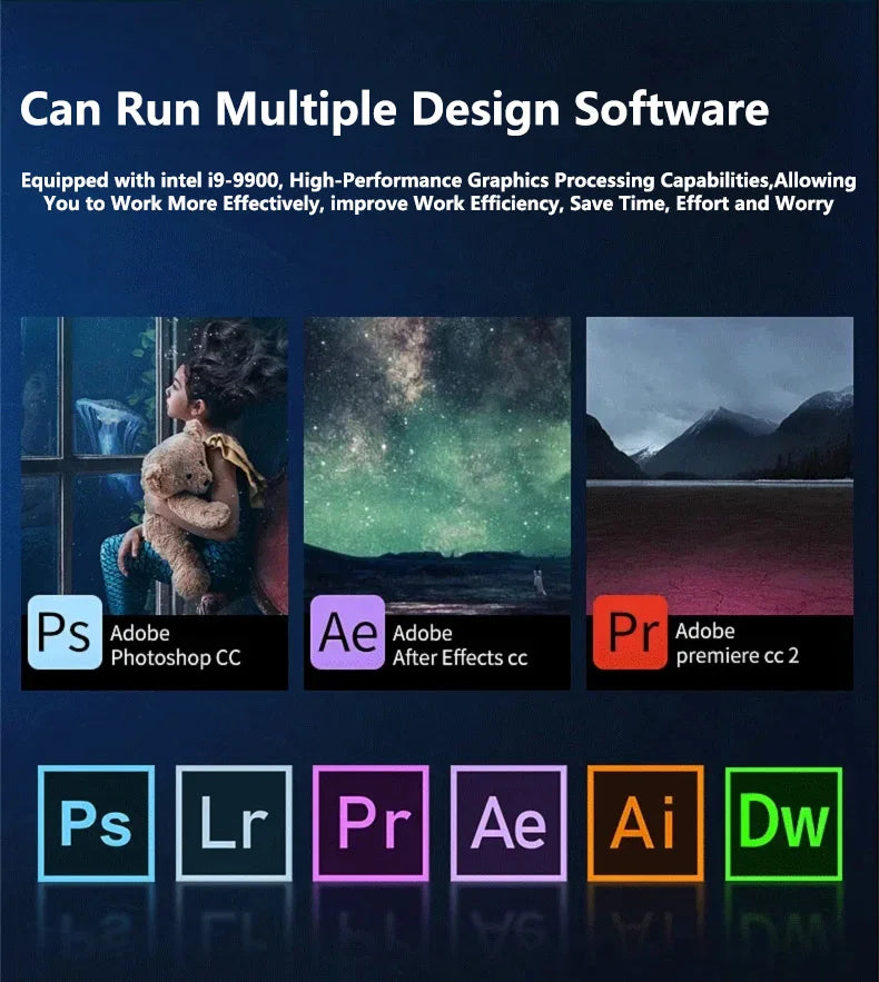 LENO 15.6" Intel Core i9 10980HK Windows 11 Pro Laptop Computer  Portable Notebook PC Office Study 32GB RAM 512GB 1TB 2TB SSD