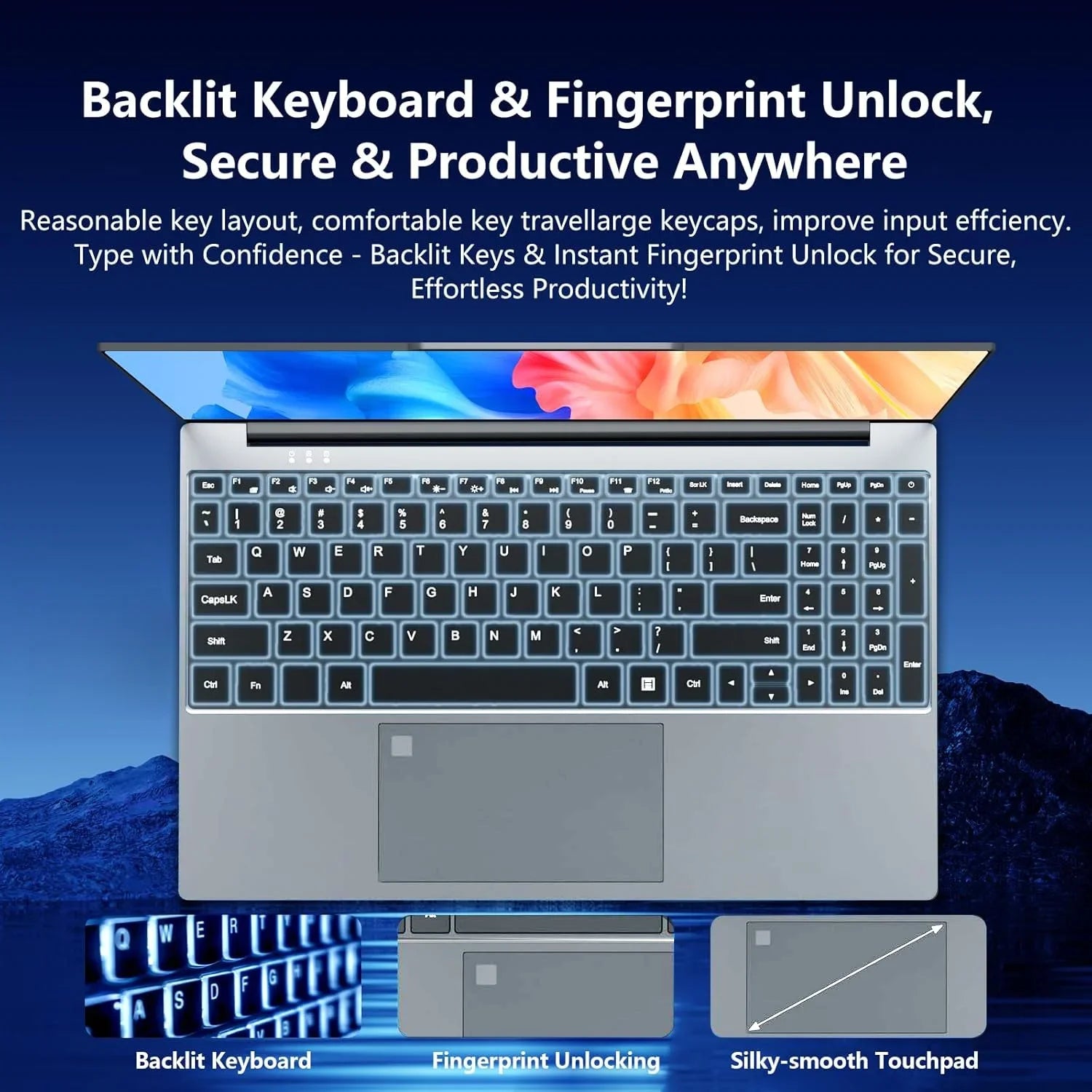 2026 LENO 15.6 Inch 4K HD Laptop Intel Core i9-9900 Win11 16GB RAM 1TB SSD Ultra Thin Portable Gaming Business Notebook Computer