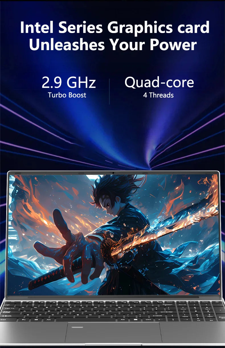 LENO 15.6" Intel Core i9 10980HK Windows 11 Pro Laptop Computer  Portable Notebook PC Office Study 32GB RAM 512GB 1TB 2TB SSD