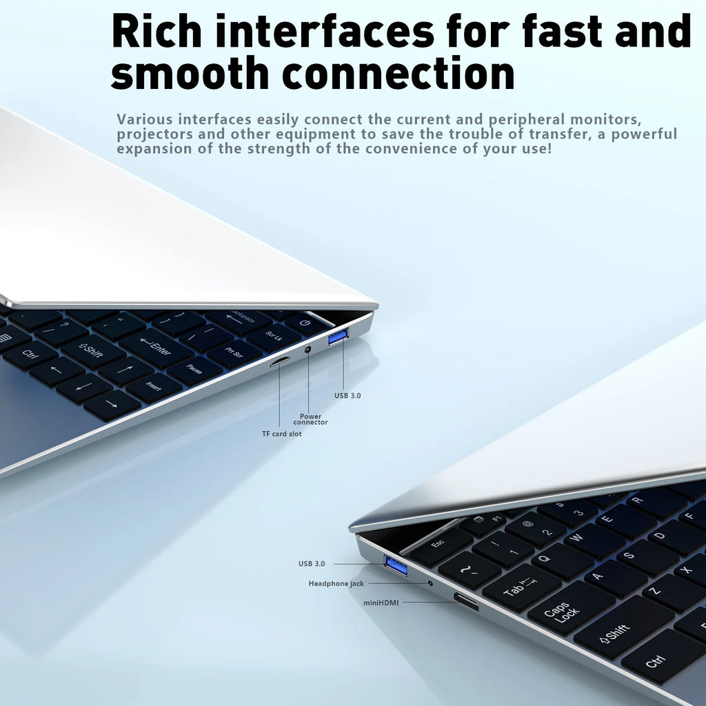 LENO Ultra Slim 15.6" Laptop 32GB 2TB Windows 11 Intel Core i9-9880 Gaming Office Portable Business Student Notebook Computer
