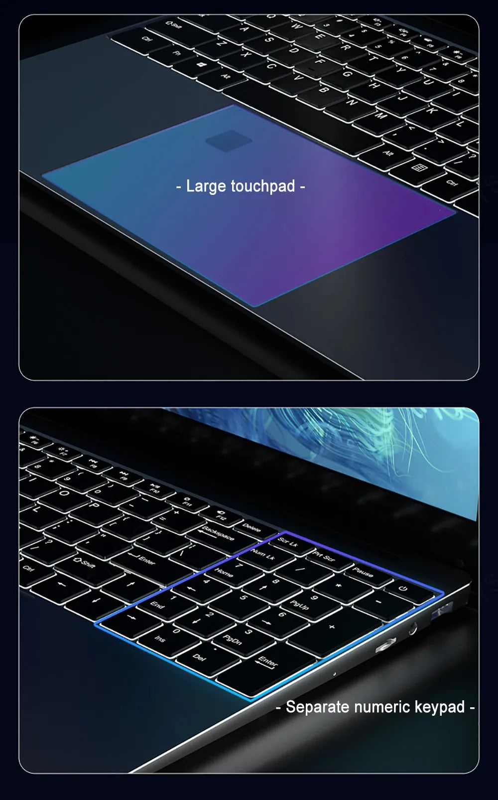 2025new 15.6-inch Metal Laptop Backlit AMD R7-4700 Lightweight Portable Business Office Design Computer 20GB Ram 256G 1TB SSD