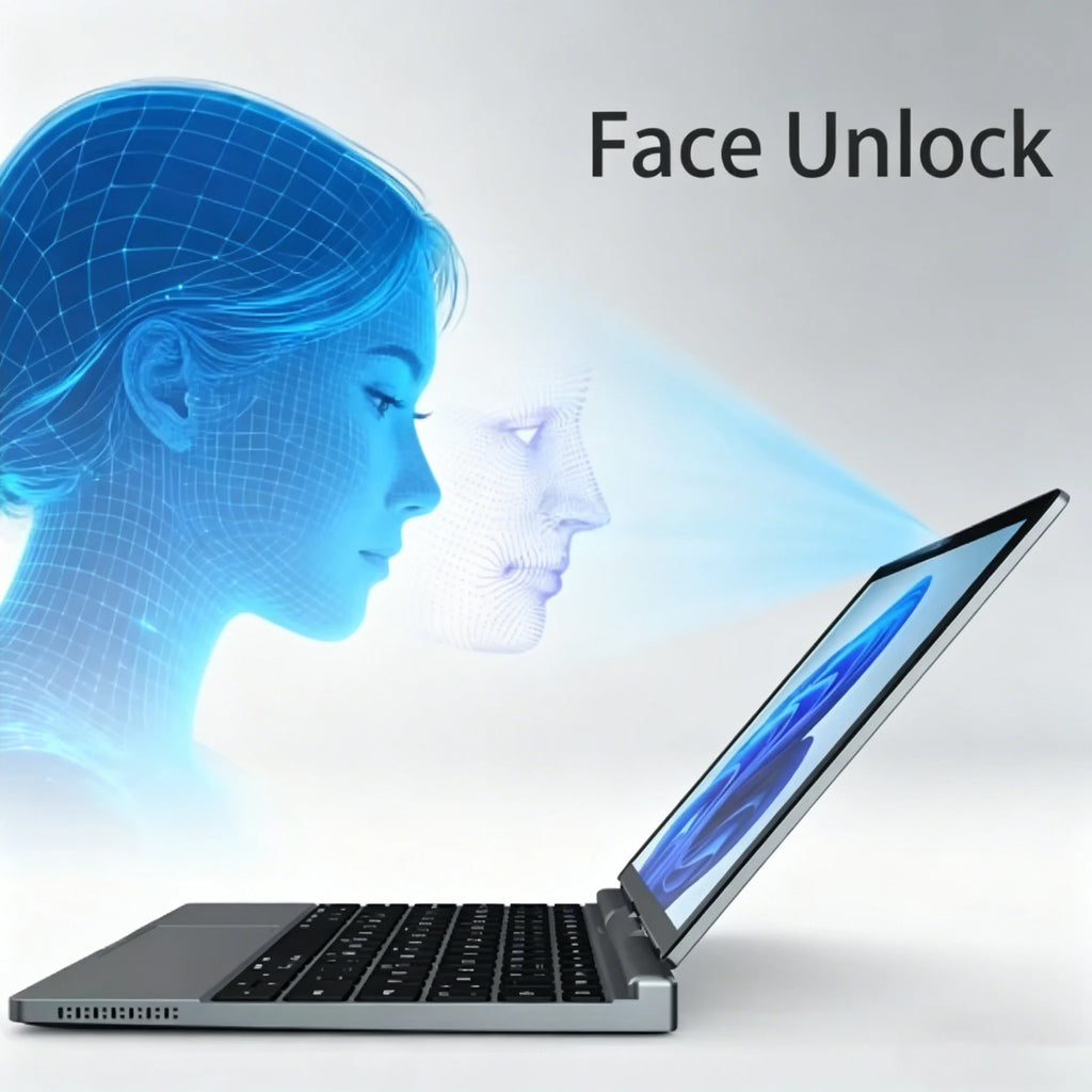 12Inch 2in1 Touch Laptop Win11 Ultra Slim Portable N100 16GB 512GB SSD Fast Charge WiFi BT Student Business Office Mini Notebook