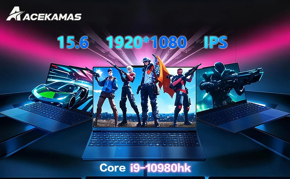 2026 15.6" Intel Core i9 10980HK Gaming Laptop IPS 4K 16GB RAM 1TB SSD M.2 Windows 11 Pro Fingerprint Unlock Backlight Computer