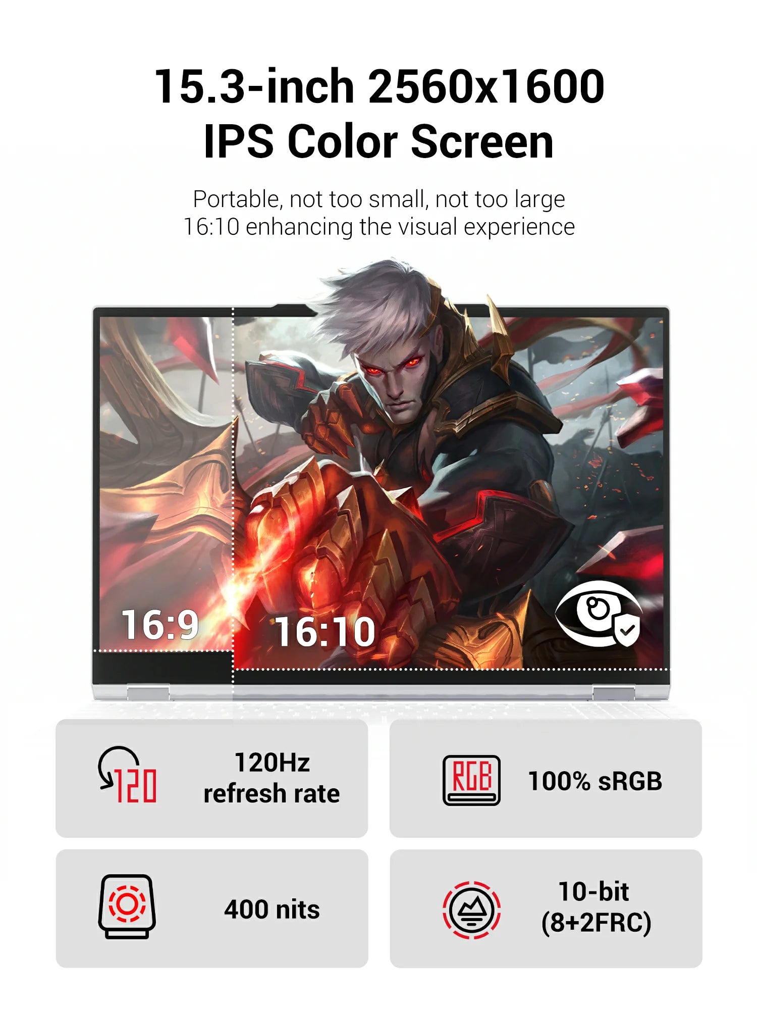 Firebat Wujie 15X Pro - Amd Ryzen 7 H255, 32Gb Ddr5 Ram, 1Tb Pcie 4.0 M.2 Ssd, Wi‑Fi 6 + Bluetooth 5.2, 15.3" 2.5K 120Hz Display, Windows Gaming Laptop