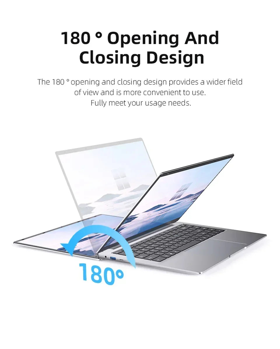 2026 New 14.1" FHD Ultra Thin Laptop Intel N95 Windows 11 DDR4 16GB/32GB RAM 2TB SSD Portable Business Office Notebook PC