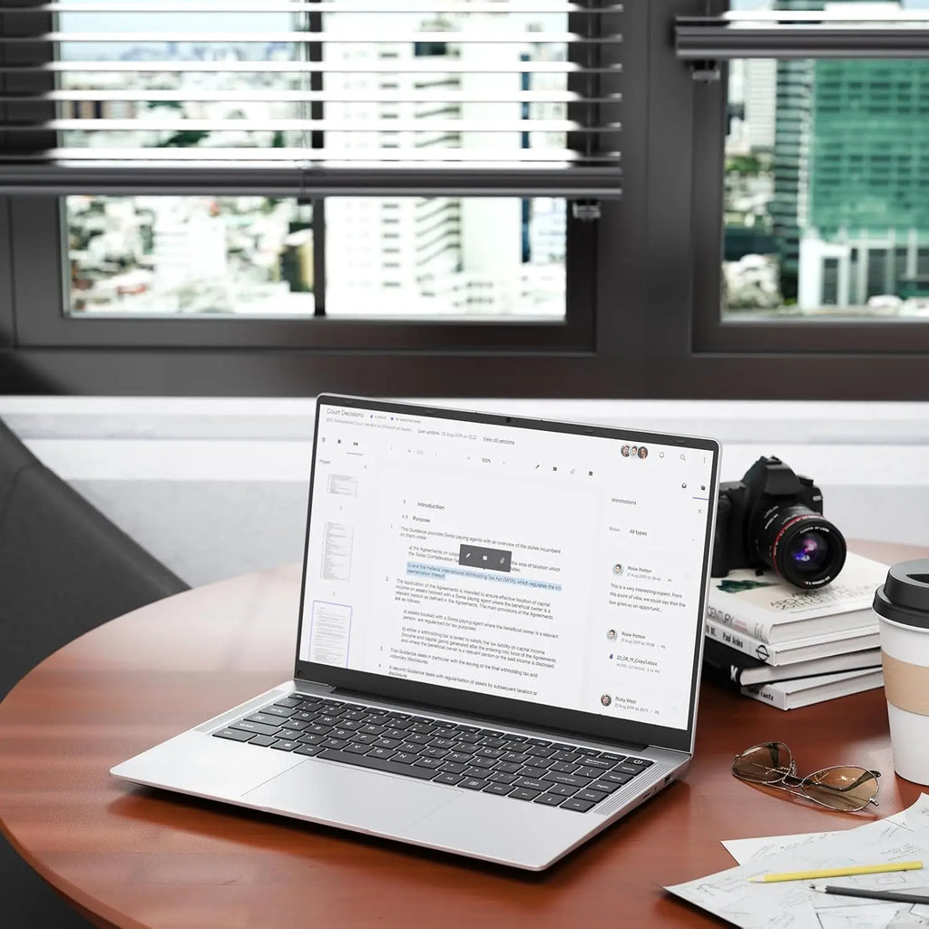 14.1"Laptop Computer Intel Core i7 9850H Atom 3950 Ultra slim Notebook PC 12GB RAM 1TB 2TB SSD Office Study 1920*1080 Windows 11