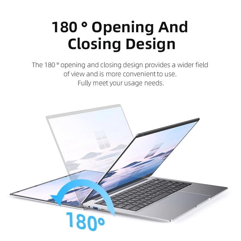 Xiaman 2026 Laptop Computer Windows 11 Intel Atom A3950 Notebook PC 12GB RAM 512GB 1TB 2TB SSD 1080P Office Study Computer PC