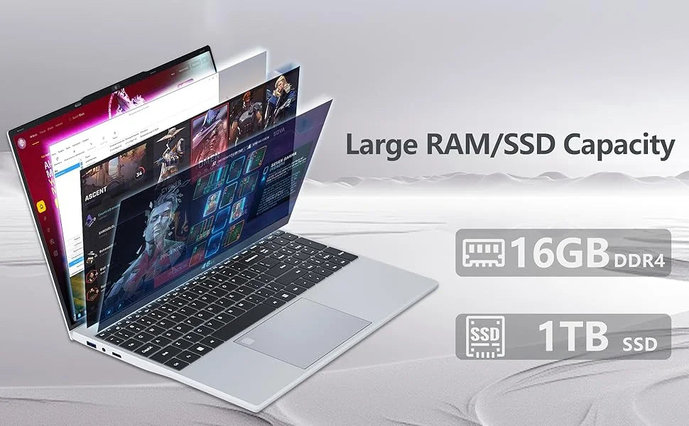 15.6 inch Gaming laptop Intel Core i9 10980HK Windows 11 16GB DDR4 1TB 2TB SSD Office Study Business laptops Pc Gamer Computer