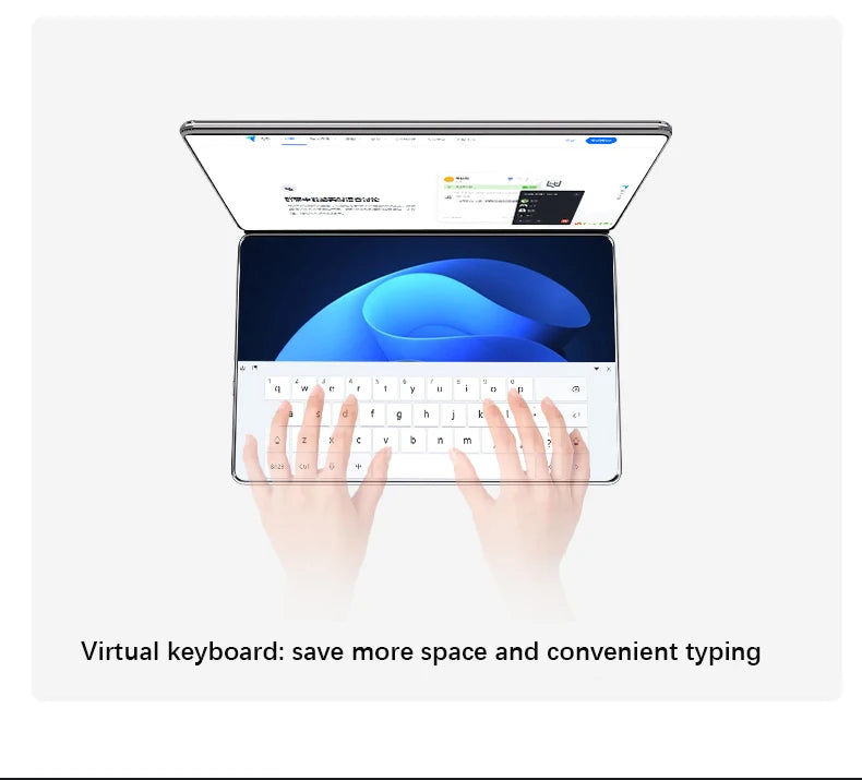 Dual Screen Notebook Intel N100 32GB DDR4 2TB SSD 10.9*2 Inch Touch Screen 2 in 1 Laptop Tablet Portable Business Computer WIFI6
