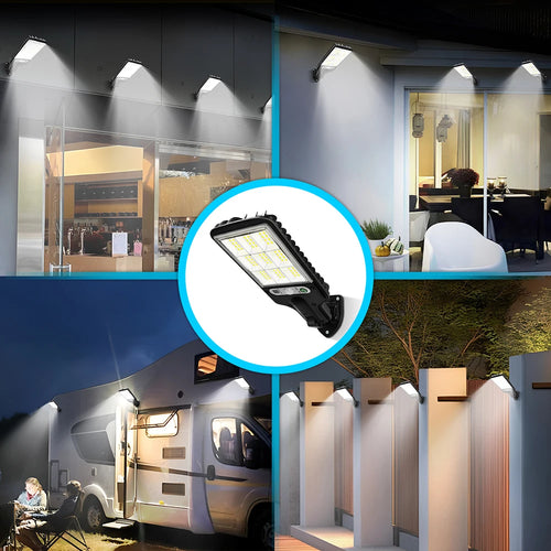 1/8pc Solar Outdoor Floodlight Security Wireless Lamp Illumination for Driveway Patio Garage Pathway Energy-Efficient LED Garden