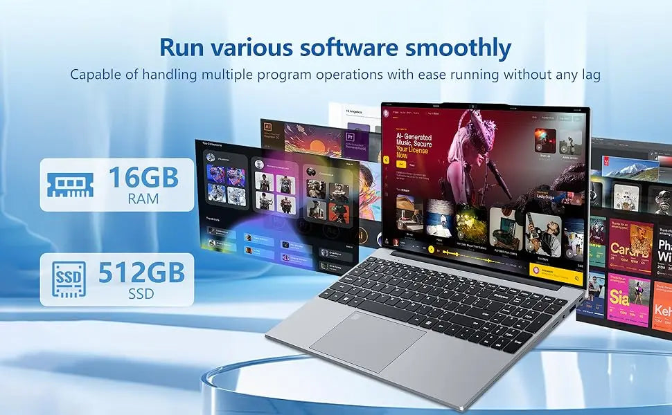Portable 15.6 Inch Laptop Windows 11 Intel core i9-10980HK/9900U 16GB RAM 1TB SSD Office Laptops Fingerprint Unlock Notebook PC