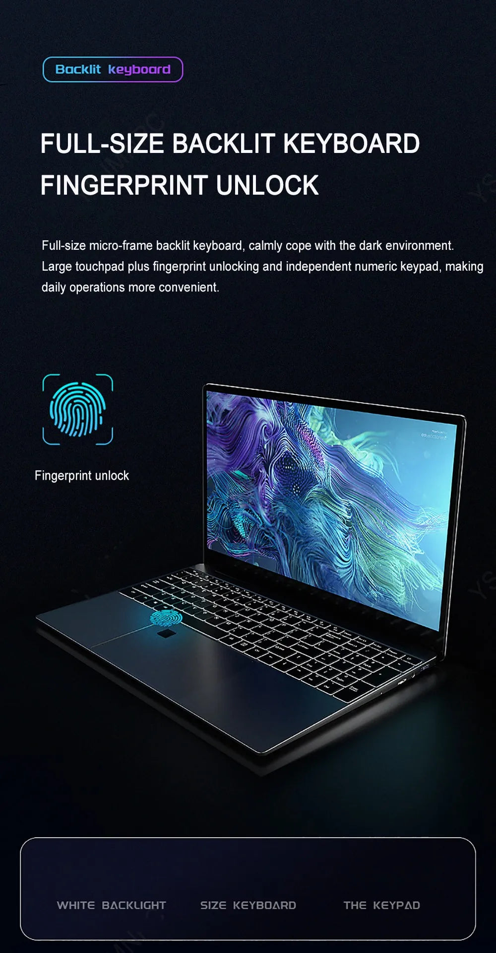 2025new 15.6-inch Metal Laptop Backlit AMD R7-4700 Lightweight Portable Business Office Design Computer 20GB Ram 256G 1TB SSD