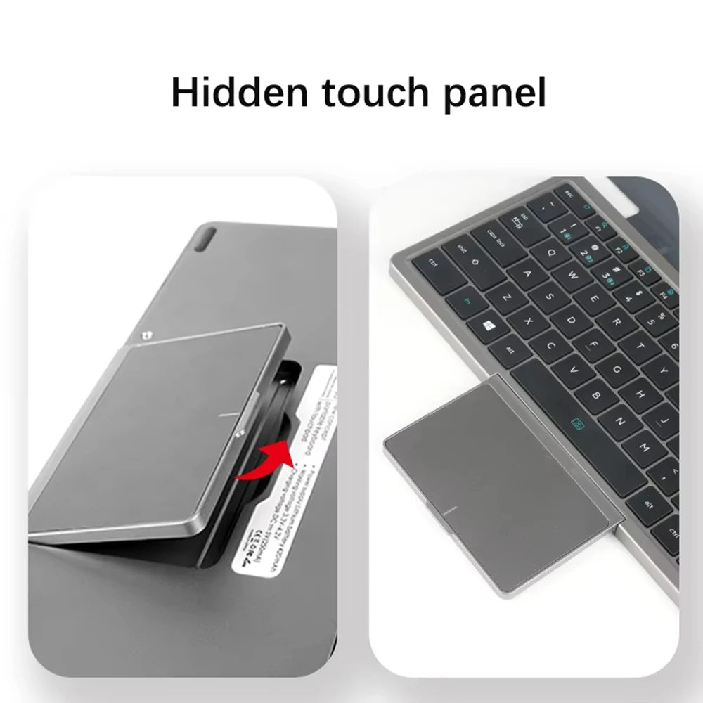 Dual Screen Notebook Intel N100 32GB DDR4 2TB SSD 10.9*2 Inch Touch Screen 2 in 1 Laptop Tablet Portable Business Computer WIFI6