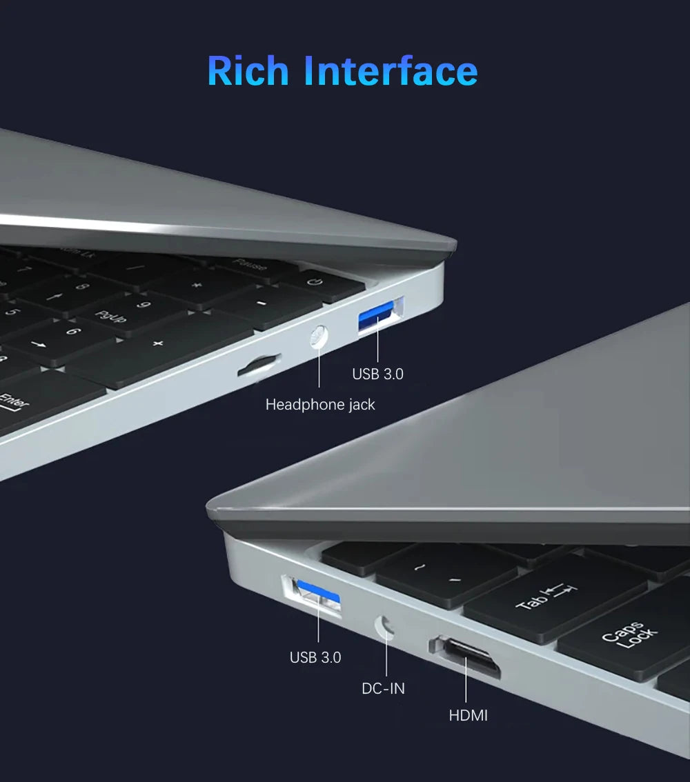 JX-S9 Thin and light Laptop AMD Ryzen 7 4700U 15.6 '' Notebook Backlit 1920*1080 5000mAh Windows 11 Fingerprint Gaming Laptop