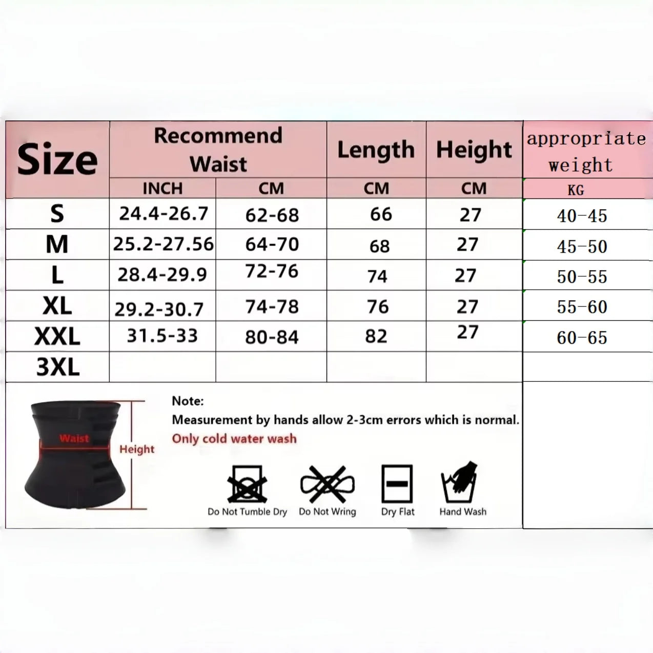 1pc Waist Trainer Slimming Body Shaper Fitness Belt Weight Loss Fat Burning Sport Girdle Sweat Trimmer Workout Cincher Shapewear